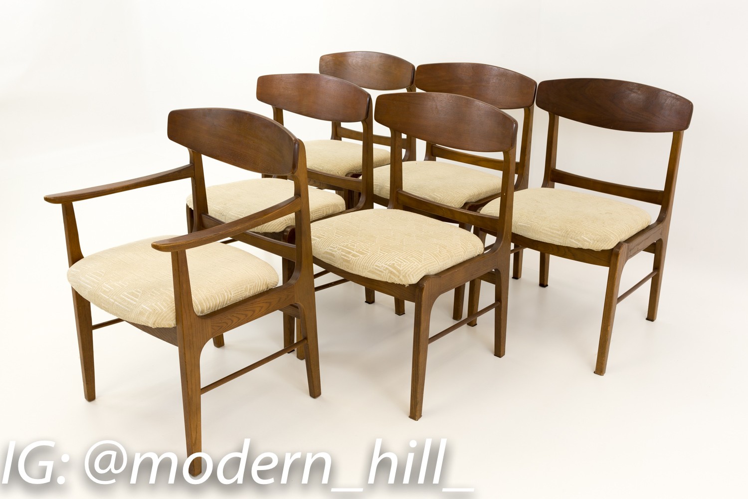 Stanley Mid Century Dining Chairs - Set of 6