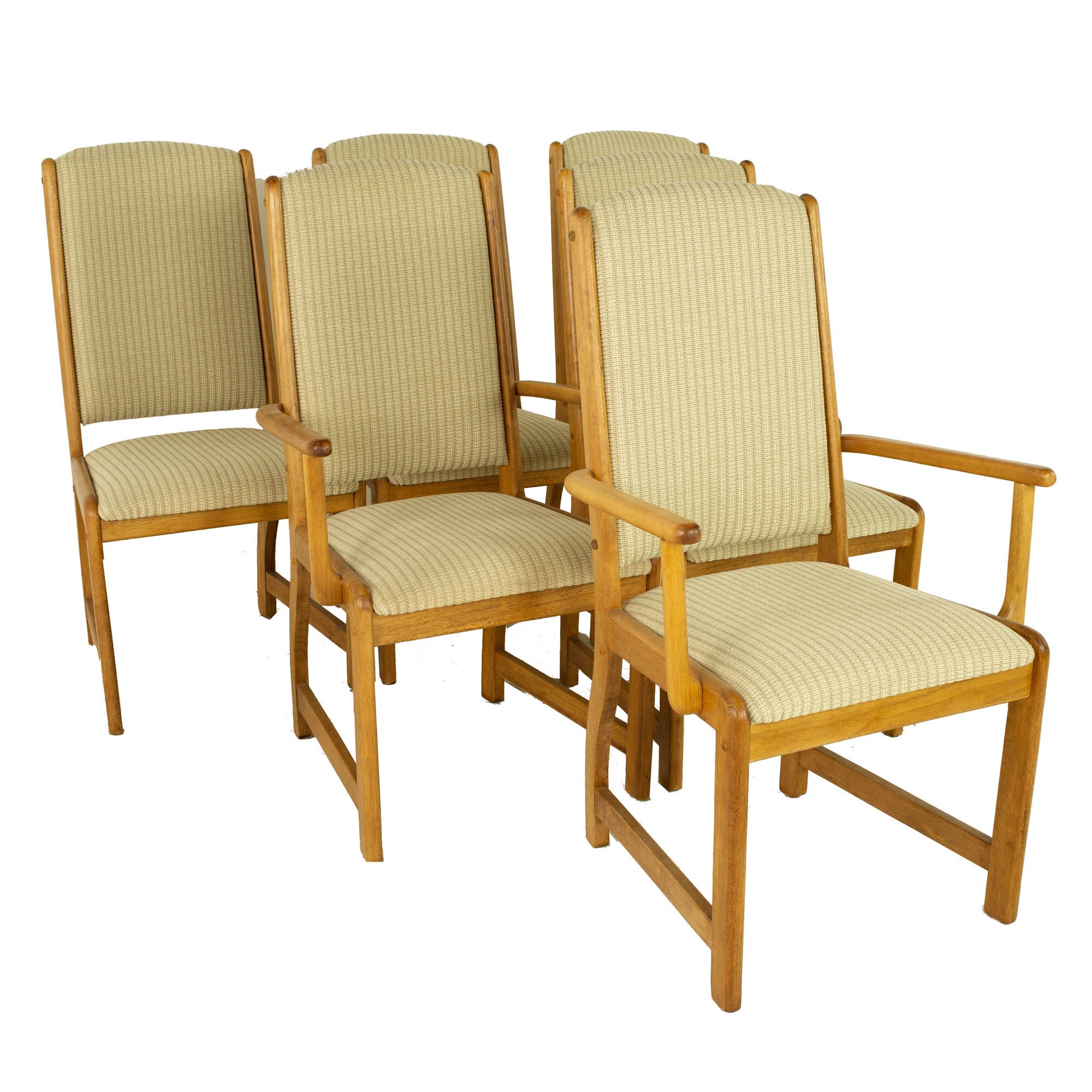 D-scan Style Mid Century Teak Dining Chairs - Set of 6