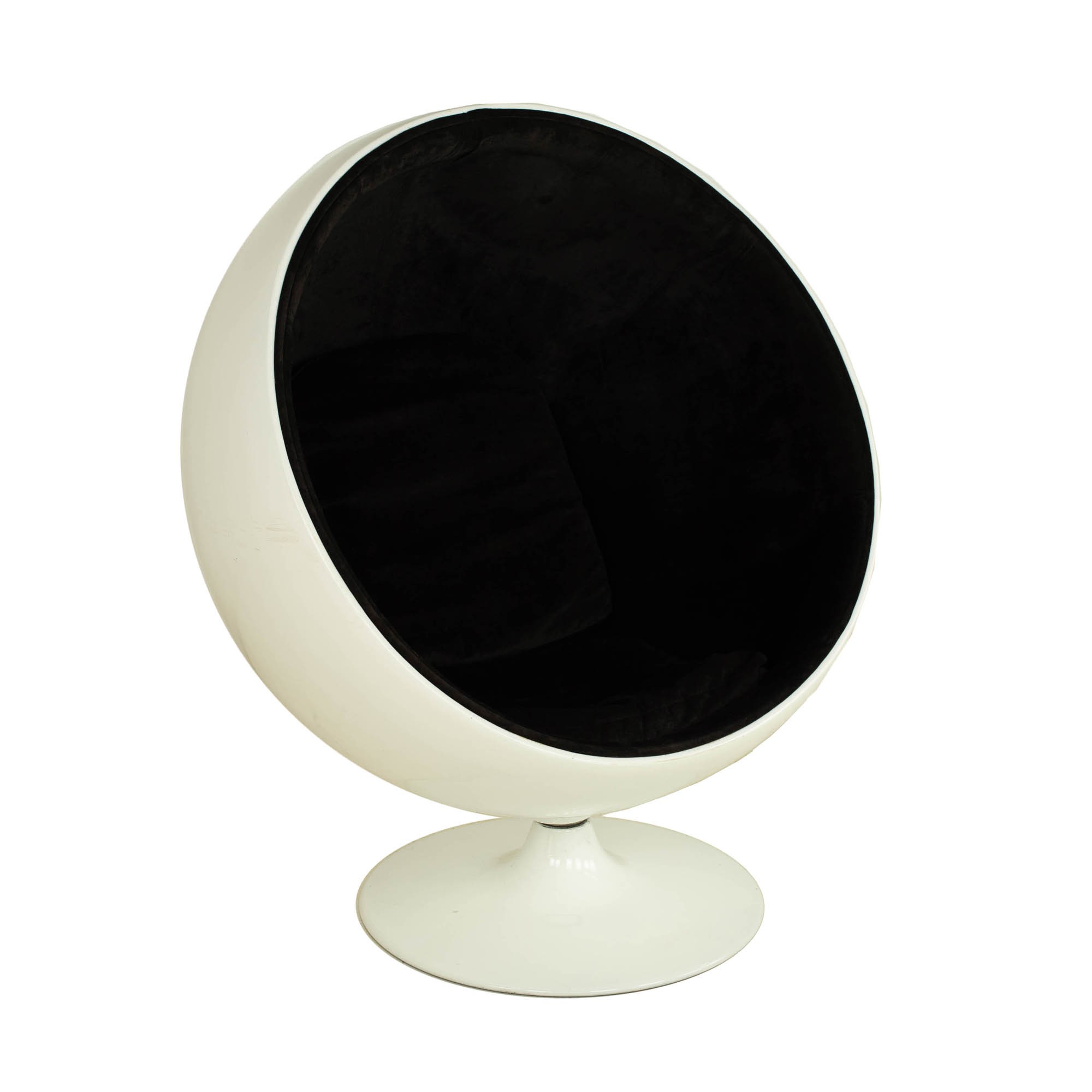 Eero Aarnio Style Mid Century  White Ball Lounge Chair