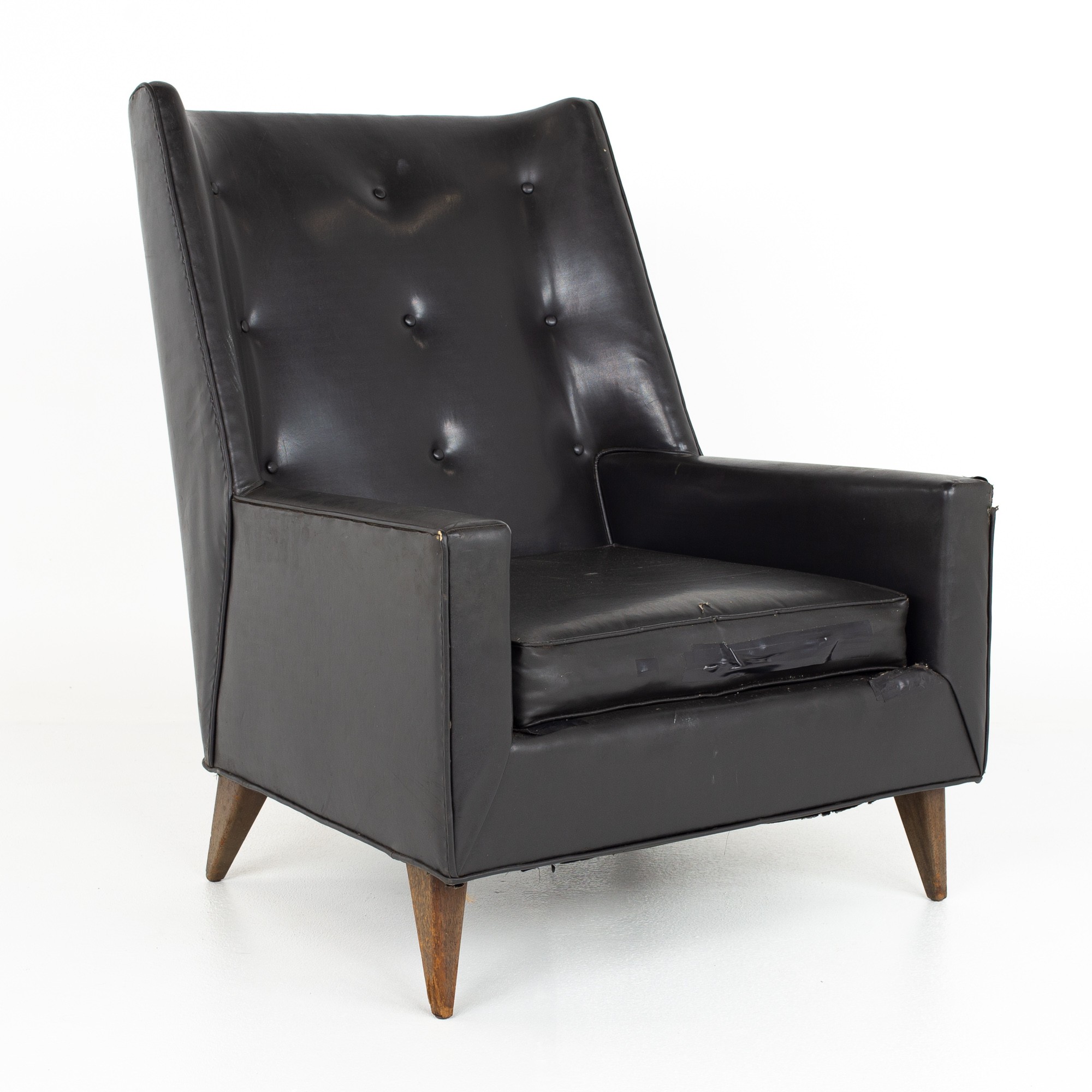 Harvey Probber Mid Century High Back Lounge Chair