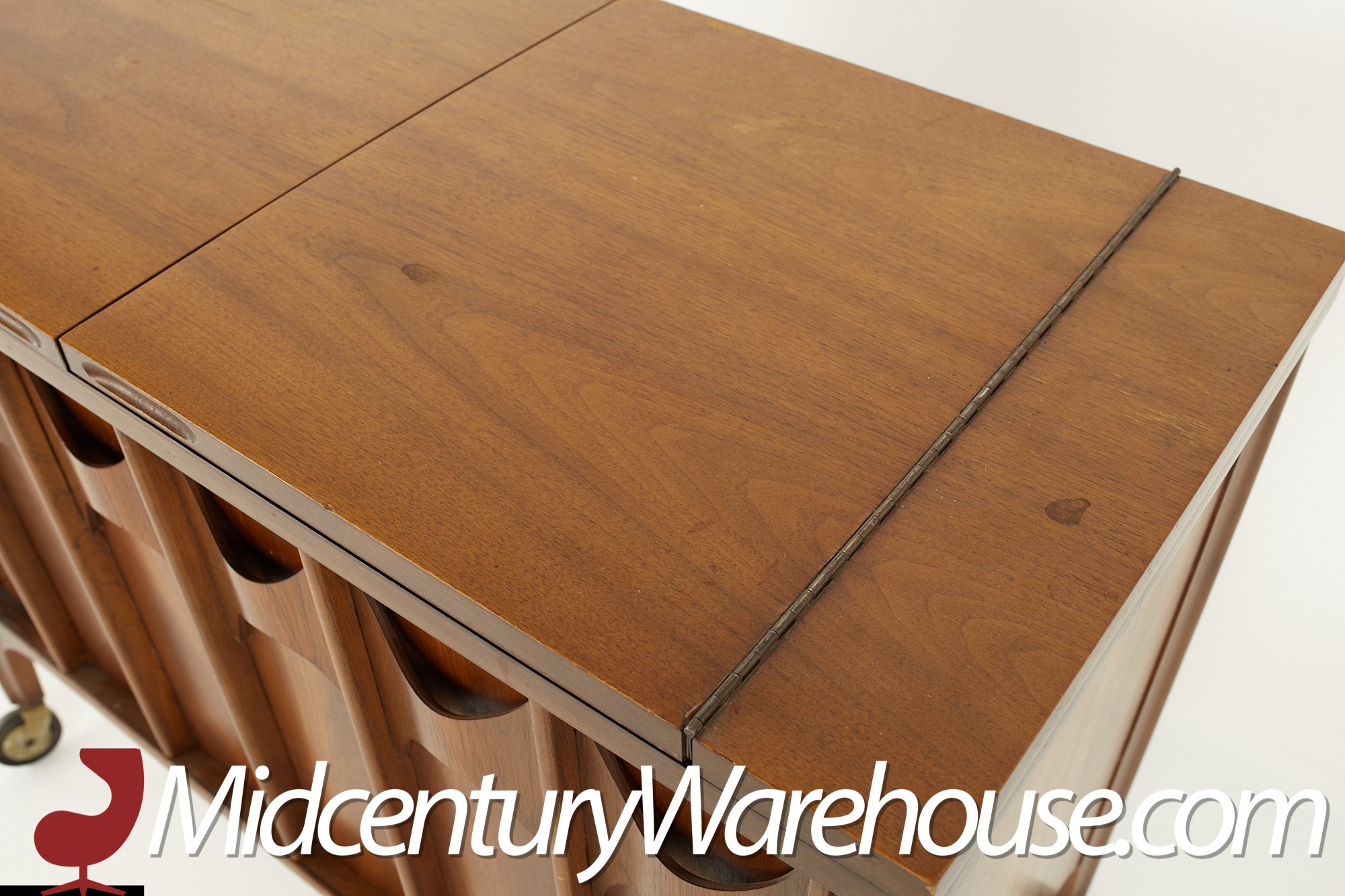 美品 ベーカー「ThePfisterCollection」プリマヴェラ チェスト Kent Coffey Perspecta Mid Century Walnut and Rosewood Bar Cart