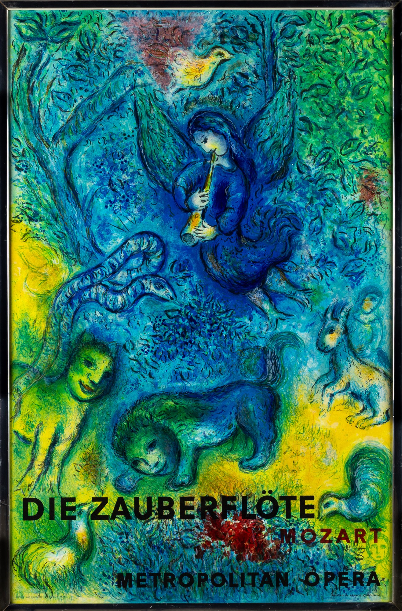 Marc Chagall Die Zauberflöte Mozart Metropolitan Opera Framed Print