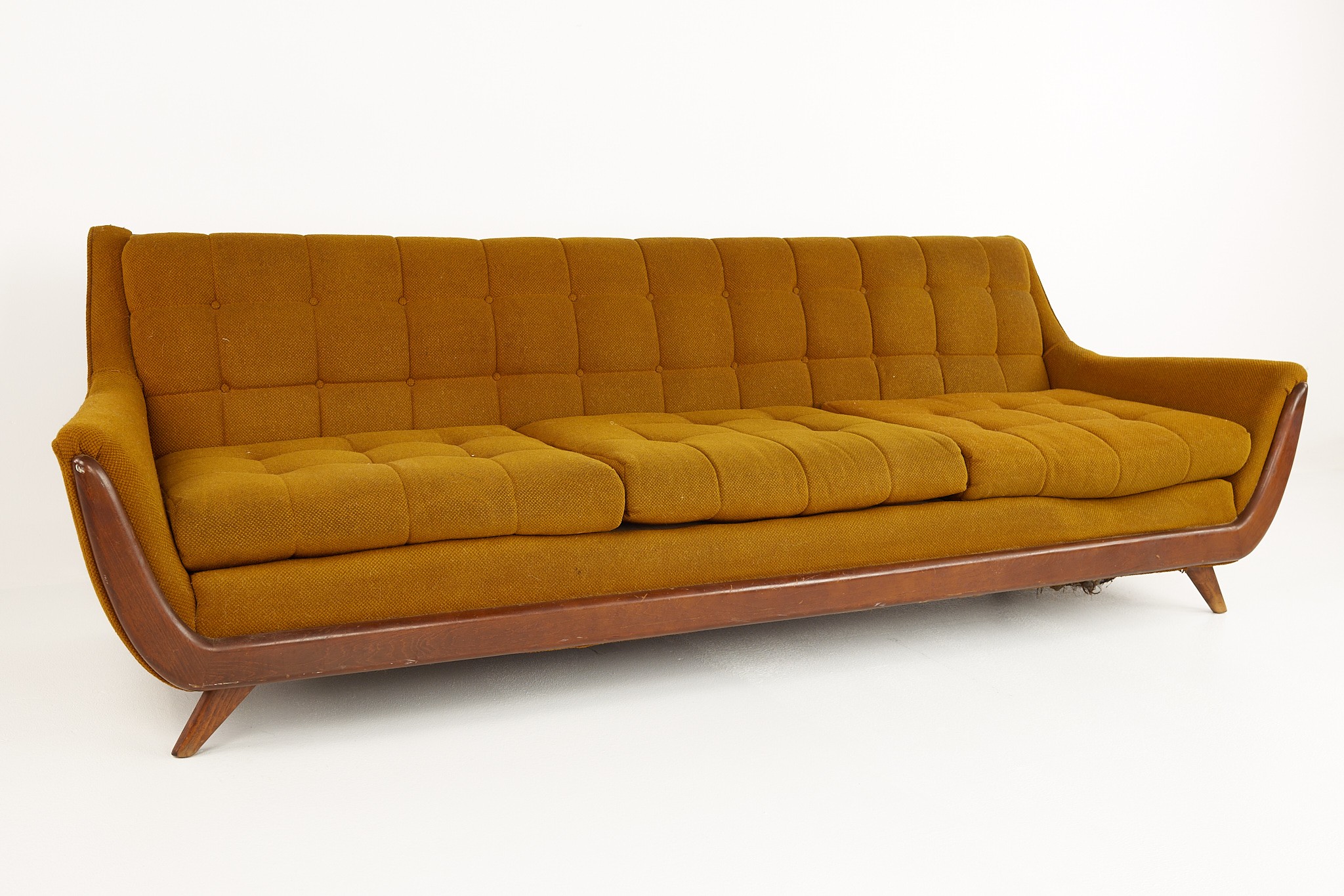 Adrian Pearsall Style Norwalk Furniture Mid Century Gondola Sofa