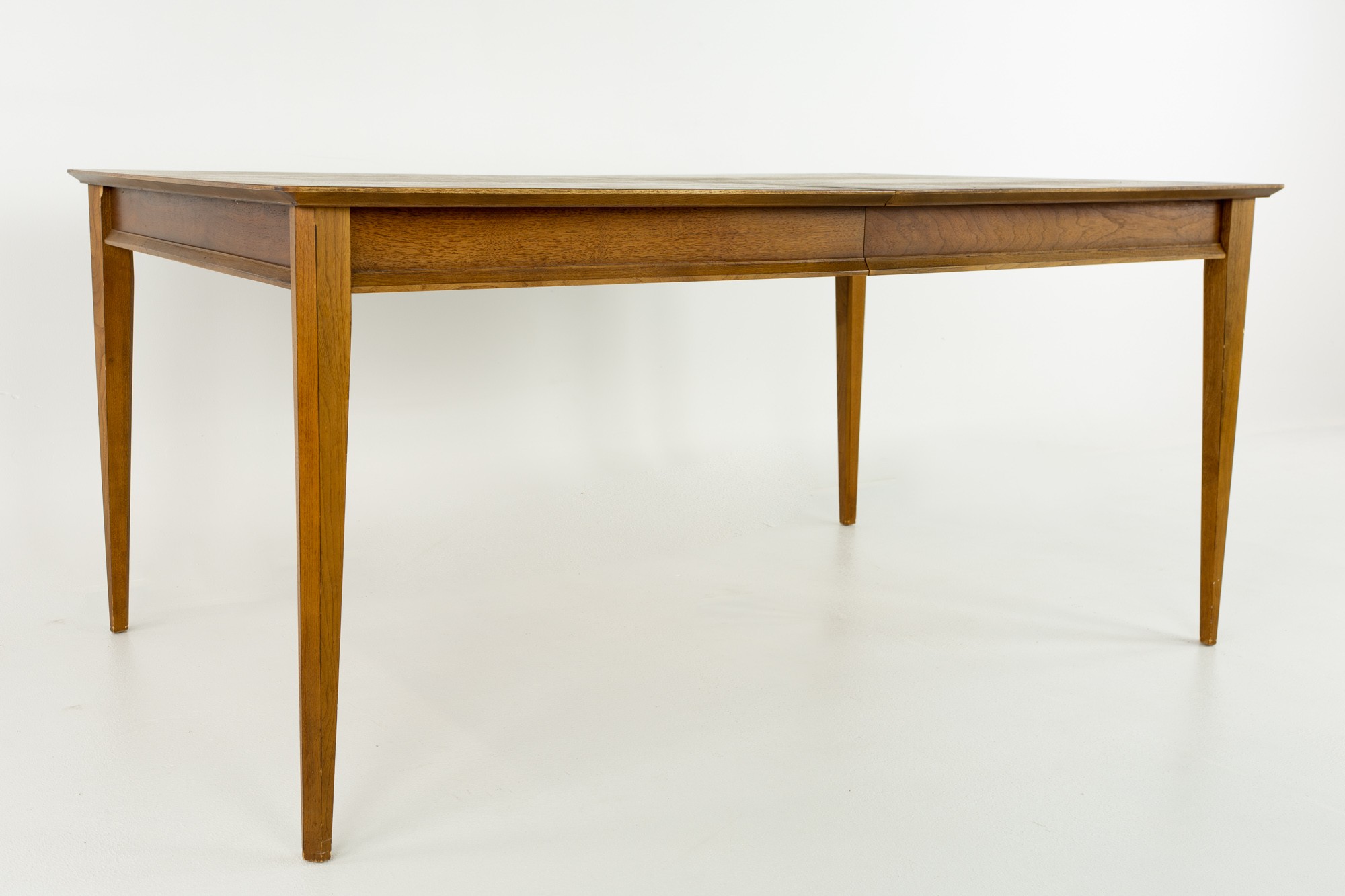 Lane First Edition Mid Century Walnut Dining Table with 2 Leaves
