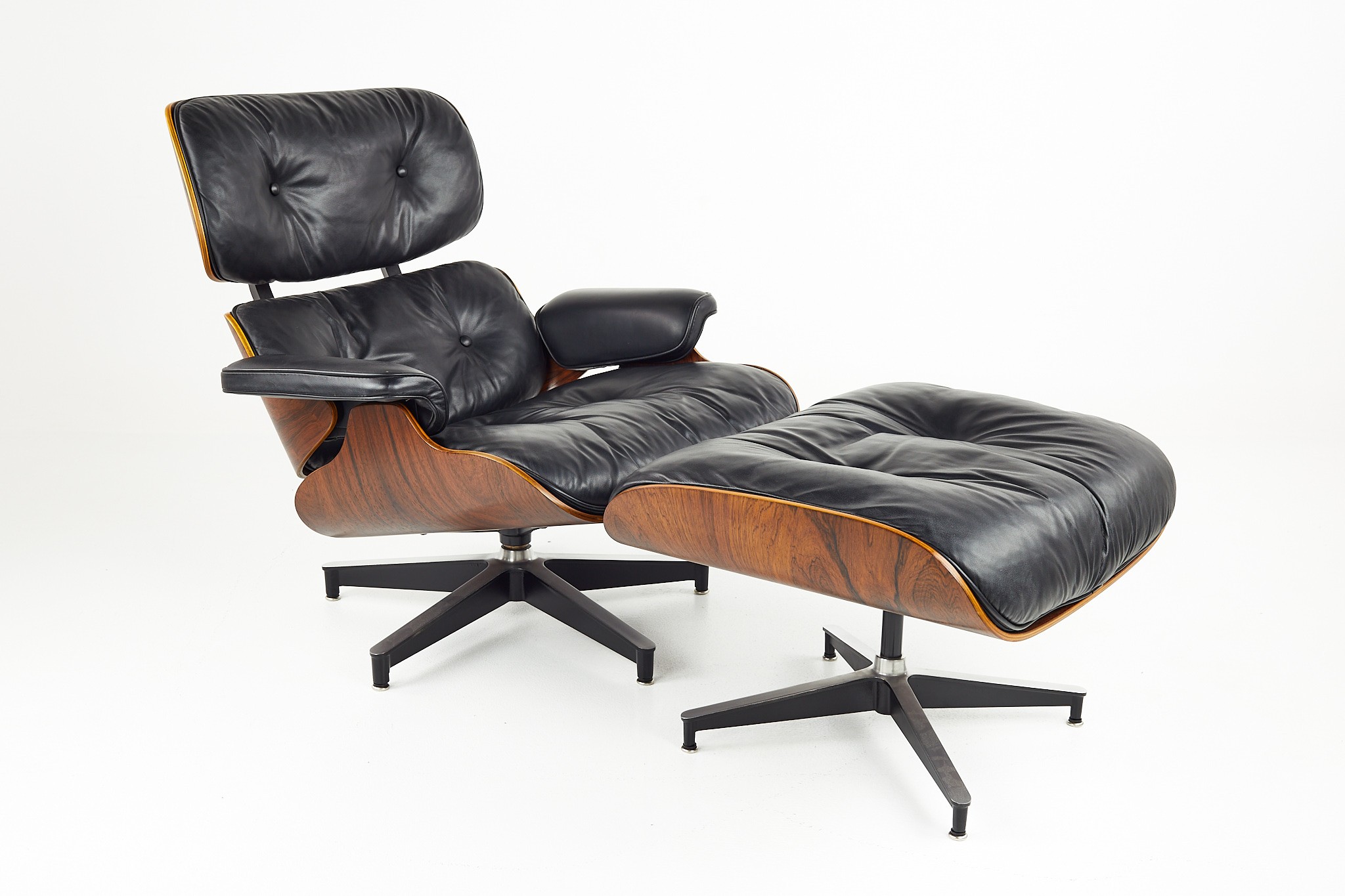 Charles & Ray Eames for Herman Miller Mid Century Rosewood Lounge Chair and Ottoman