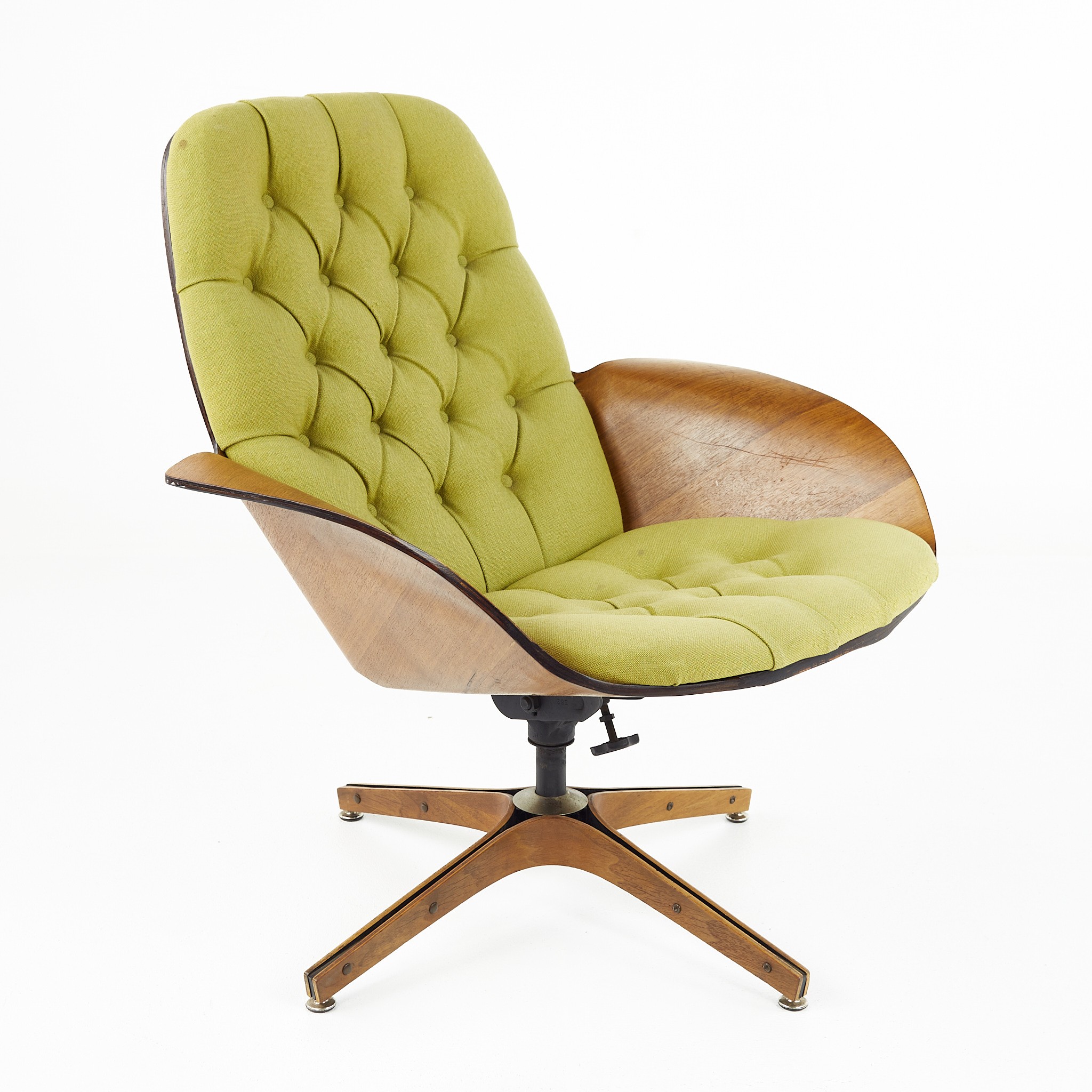 George Mulhauser for Plycraft Mid Century Tufted Mrs Chair