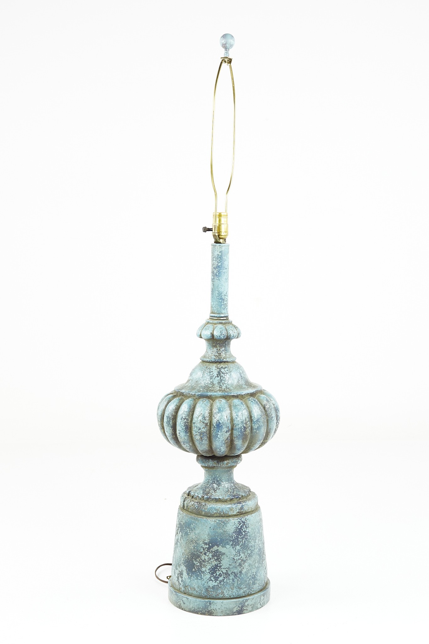 Mid Century Blue Ceramic Table Lamp