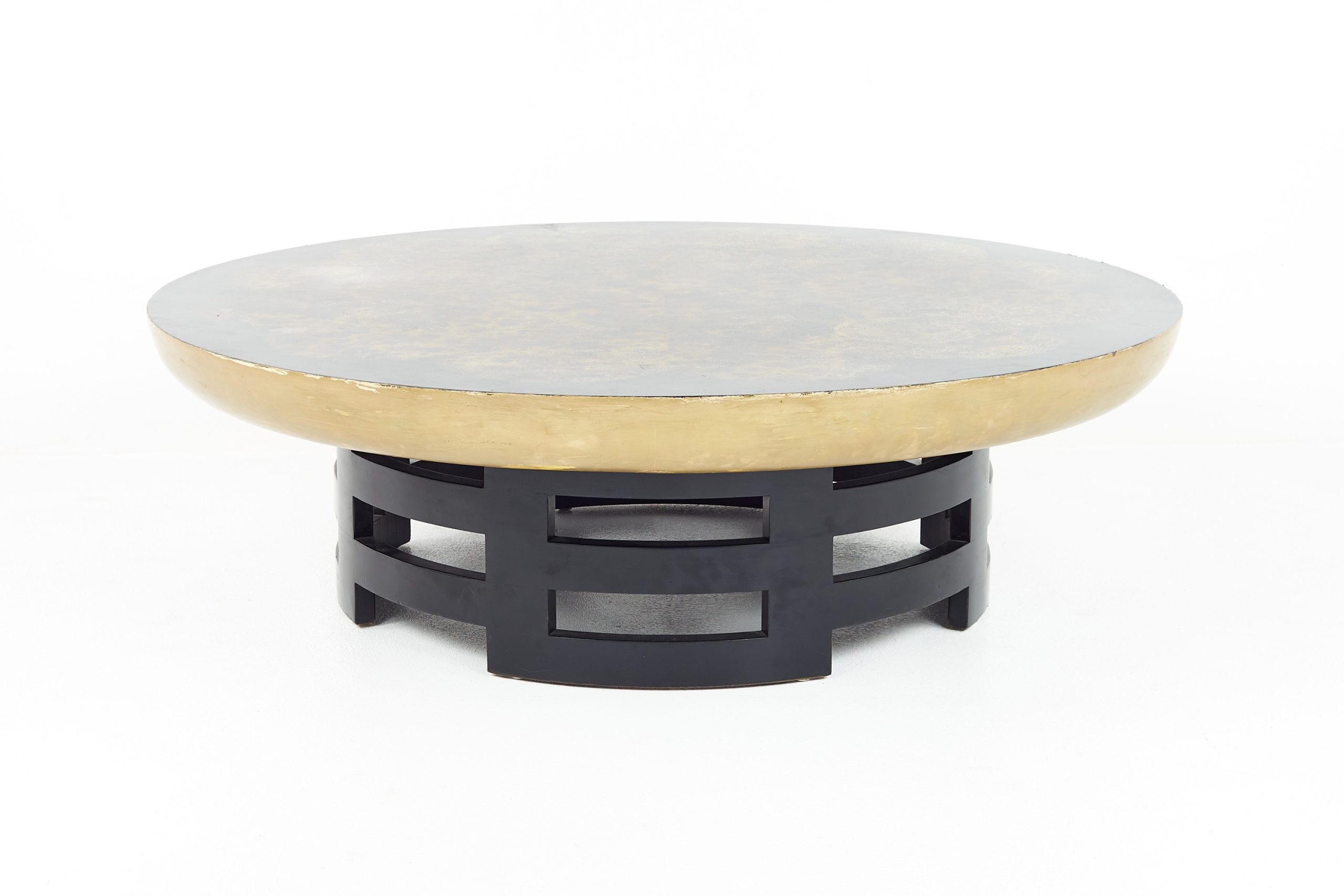 Images | Mid Century Modern Furniture - Mid Century Furniture Chicago Muller and Barringer for Kittinger Mid Century Tortoise and Black Lacquer Chinoiserie Round Coffee Table