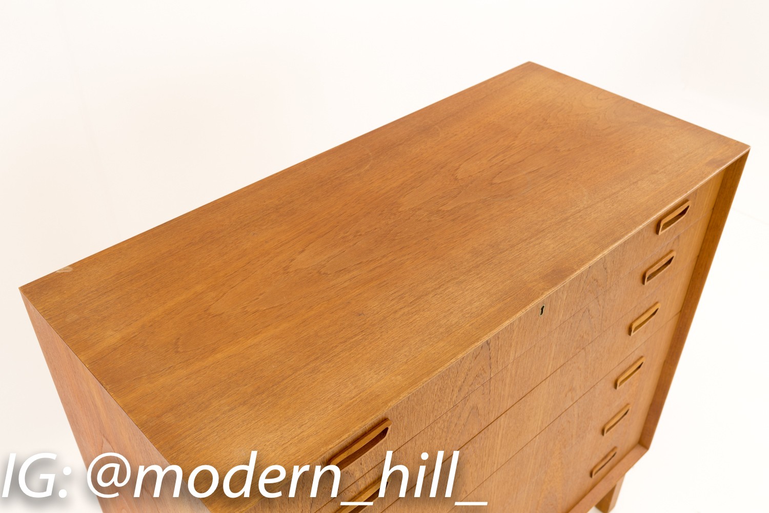 Mid Century Modern Danish Teak Highboy Dressers Chests of Drawers