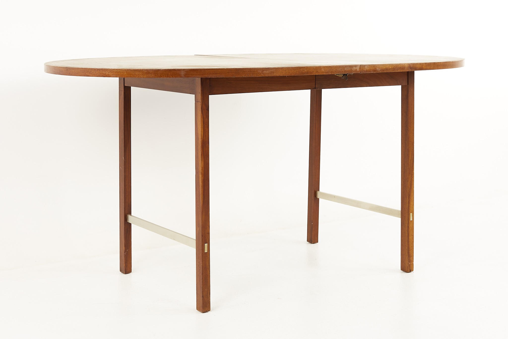 Paul Mccobb for Calvin Mid Century Walnut Dining Table with 2 Leaves