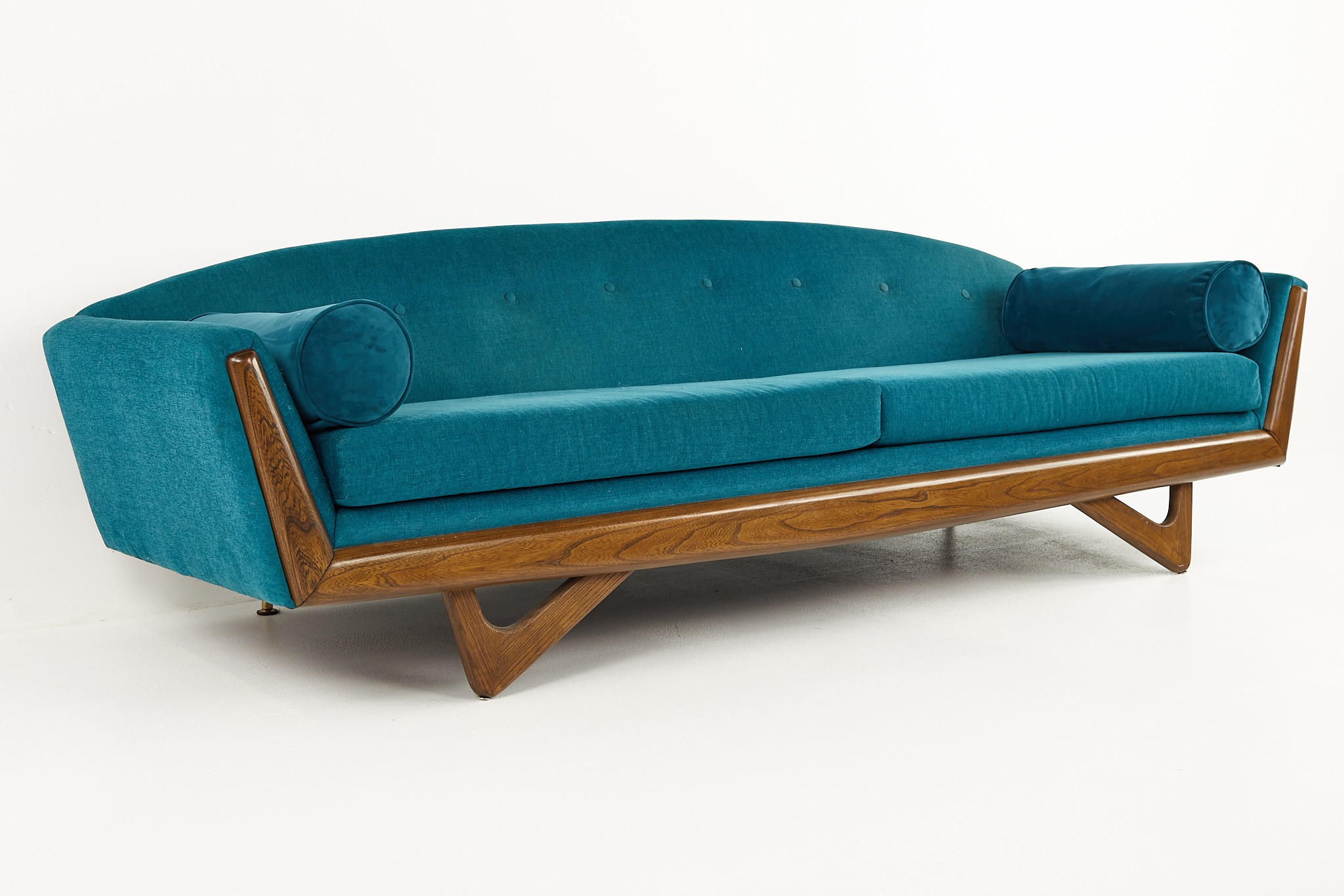 Adrian Pearsall Style Kroehler Mid Century Gondola Sofa