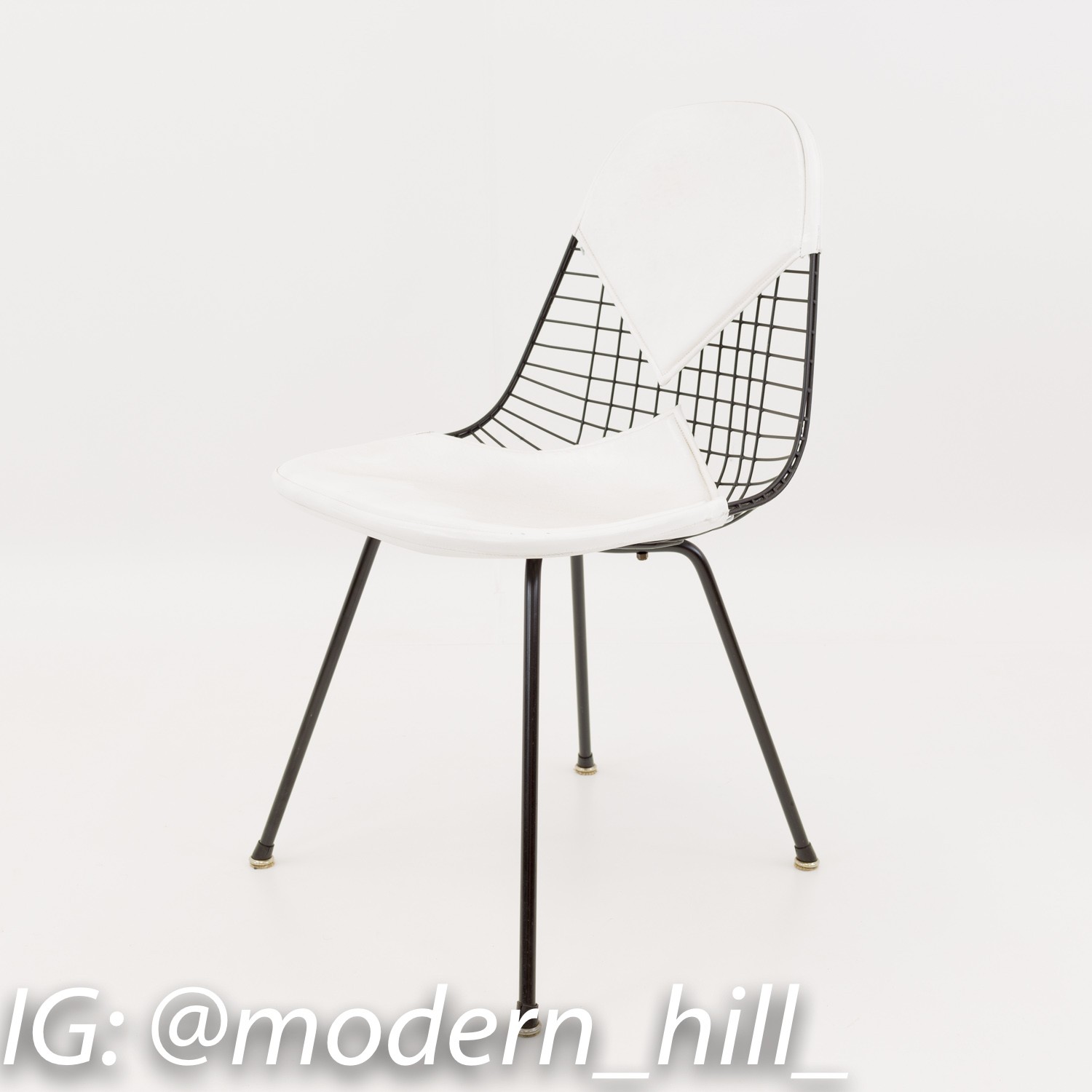 Eames for Herman Miller Mid Century Modern Bikini Chair on X-base Set of 4