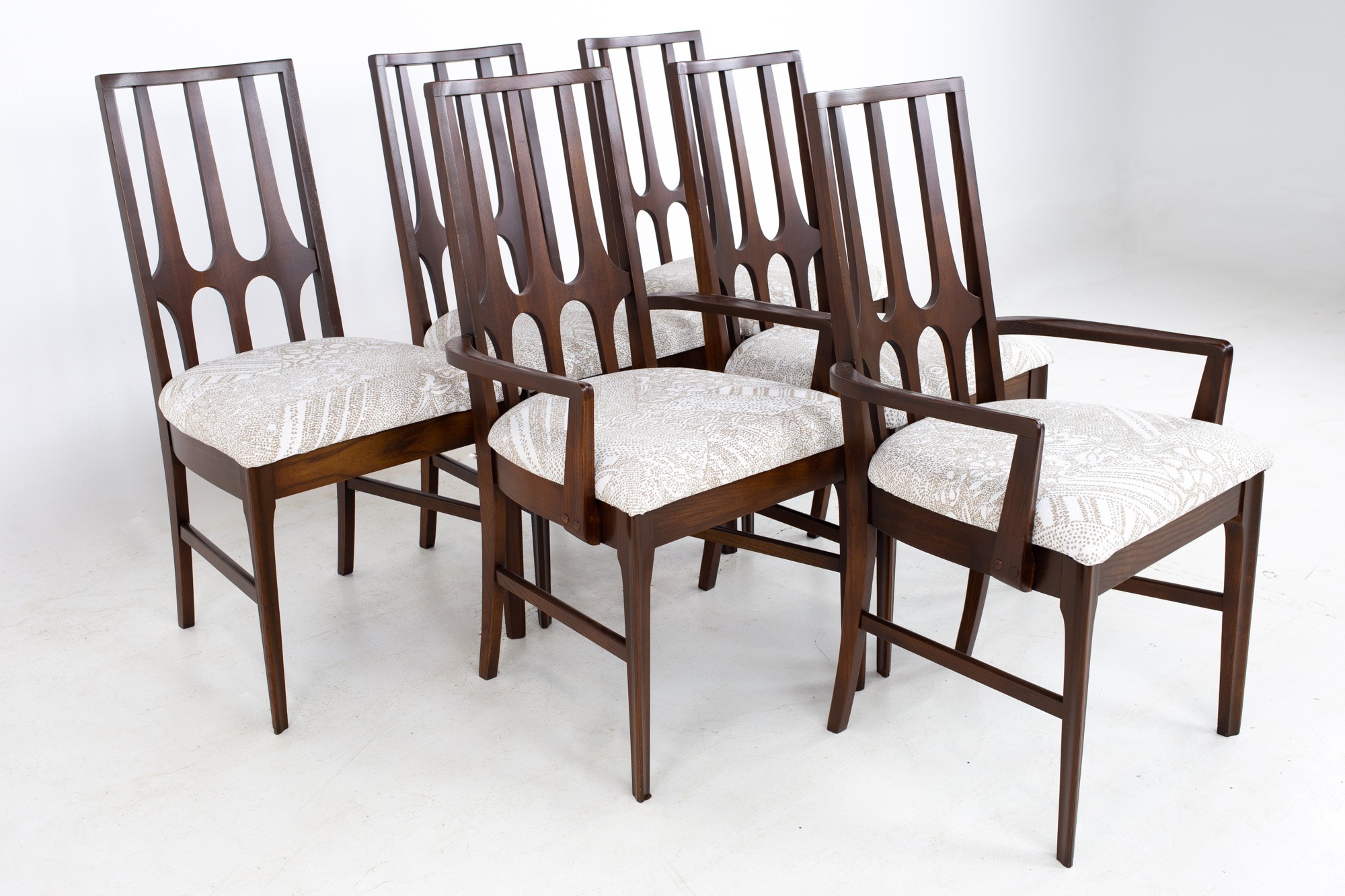Broyhill Brasilia Mid Century Dining Chairs - Set of 6