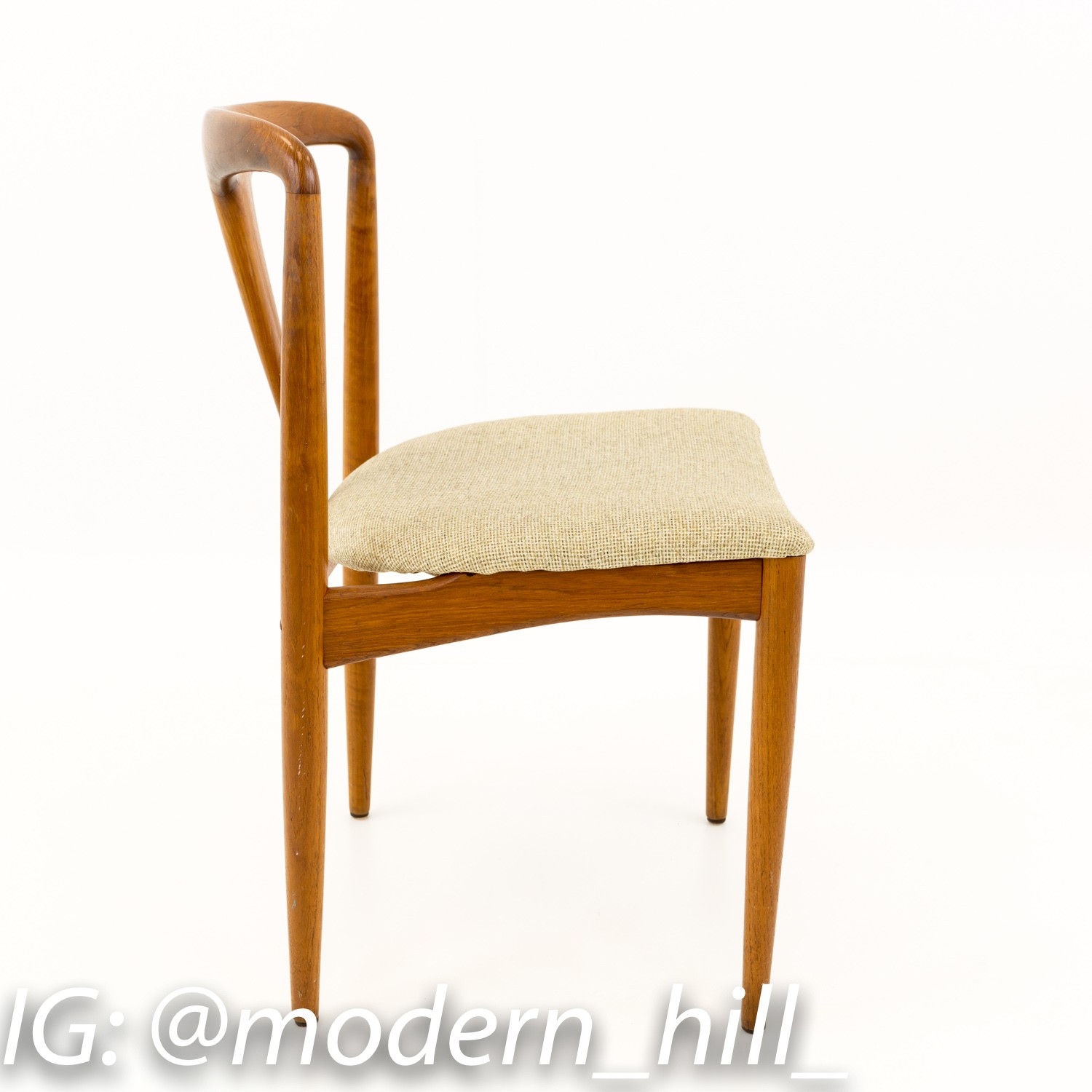 Johannes Andersen Style Juliane Danish Teak Mid Century Modern Dining Chair