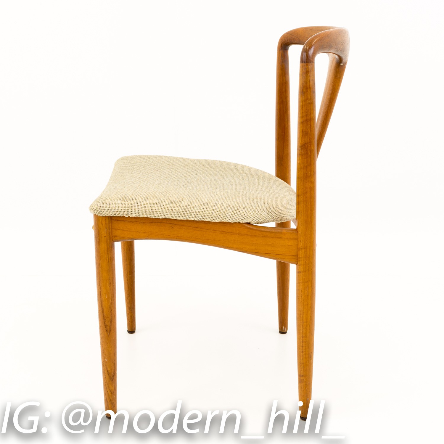 Johannes Andersen Style Juliane Danish Teak Mid Century Modern Dining Chair