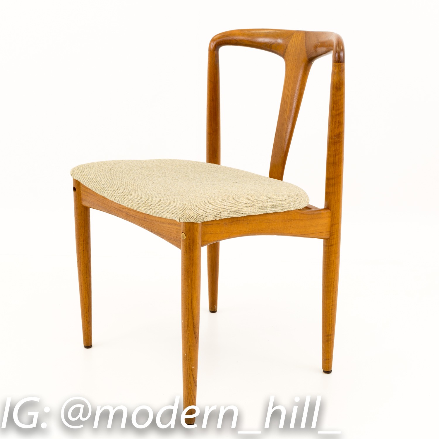 Johannes Andersen Style Juliane Danish Teak Mid Century Modern Dining Chair