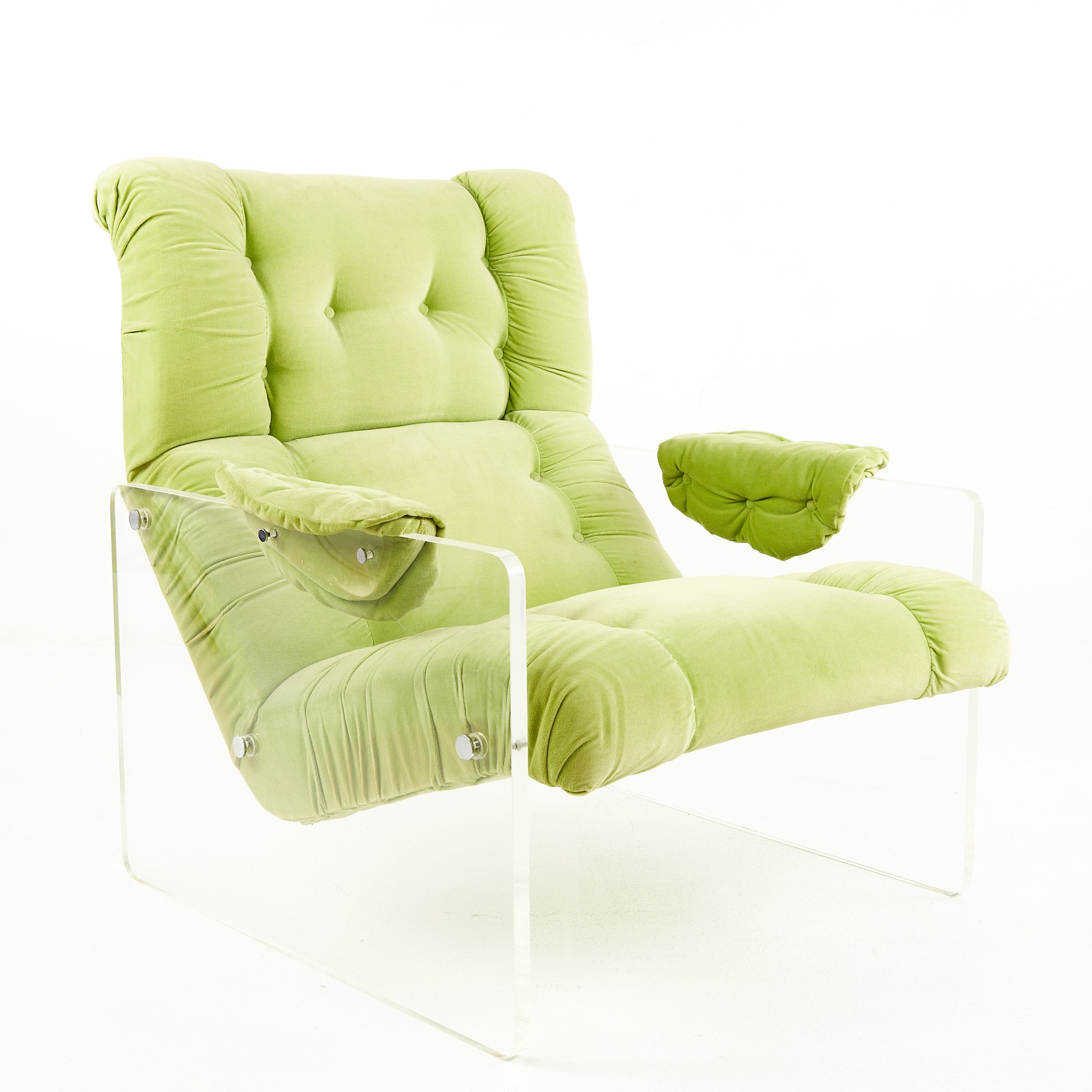 Pace Style Mid Century Lucite Lounge Chair