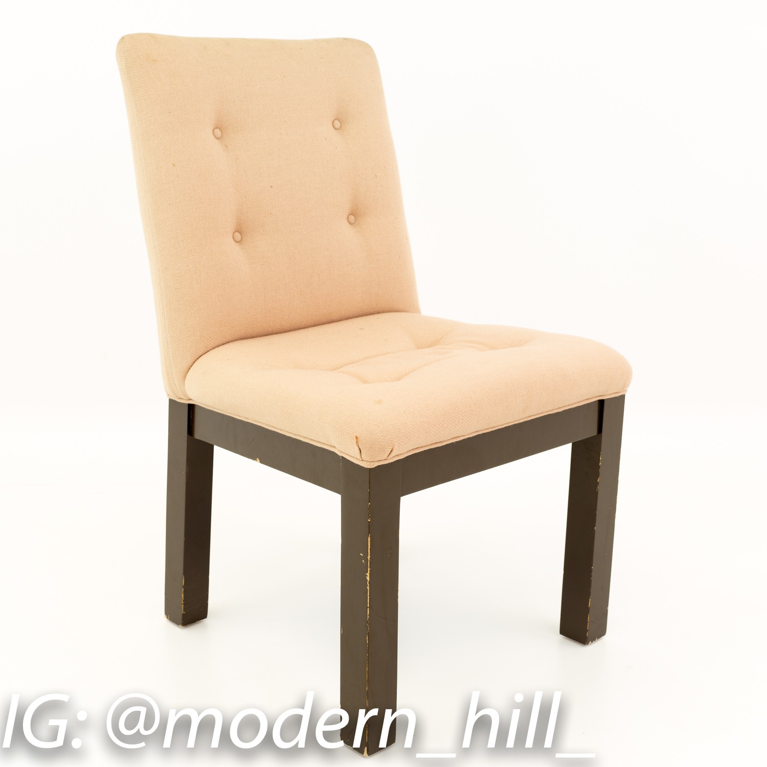 Mid Century 1970s Upholstered Dining Chairs Set of 8