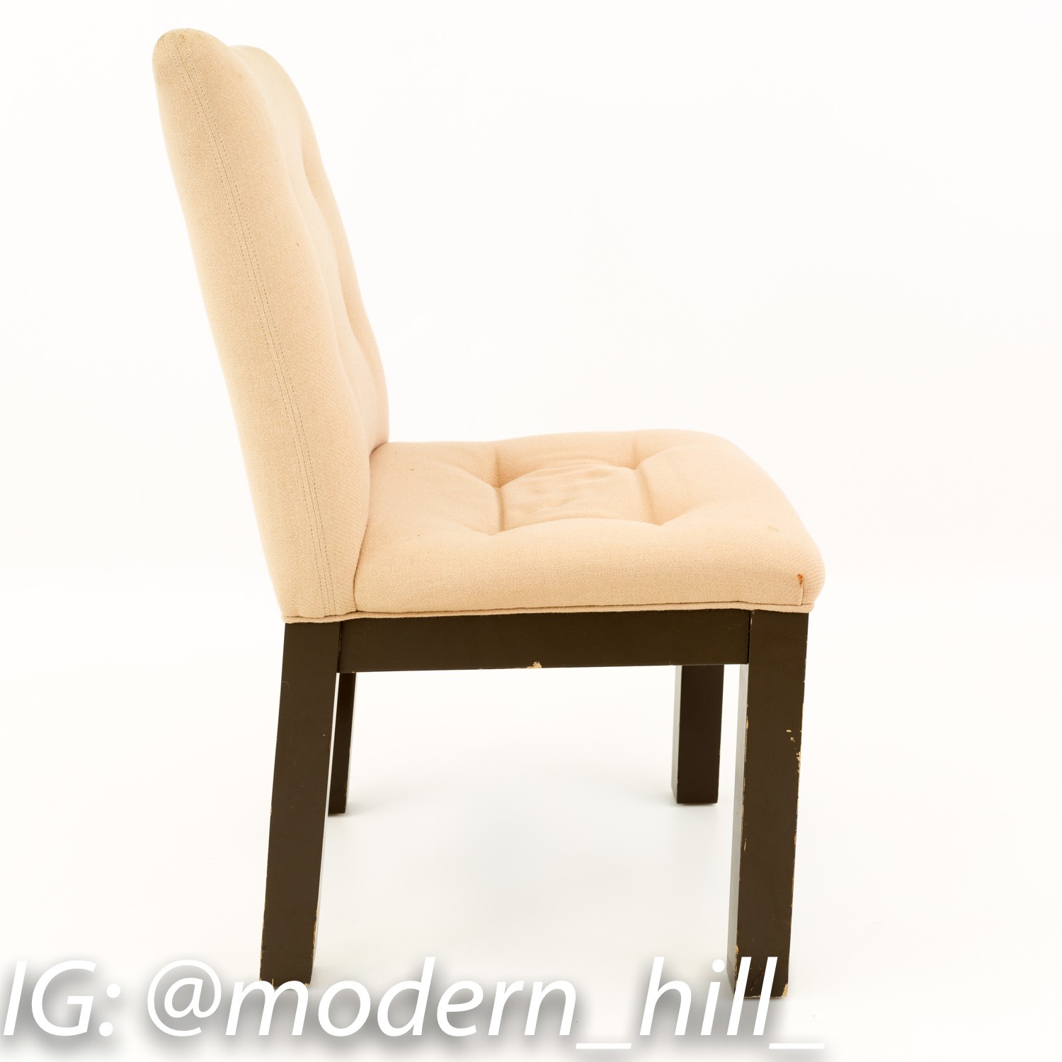 Mid Century 1970s Upholstered Dining Chairs Set of 8