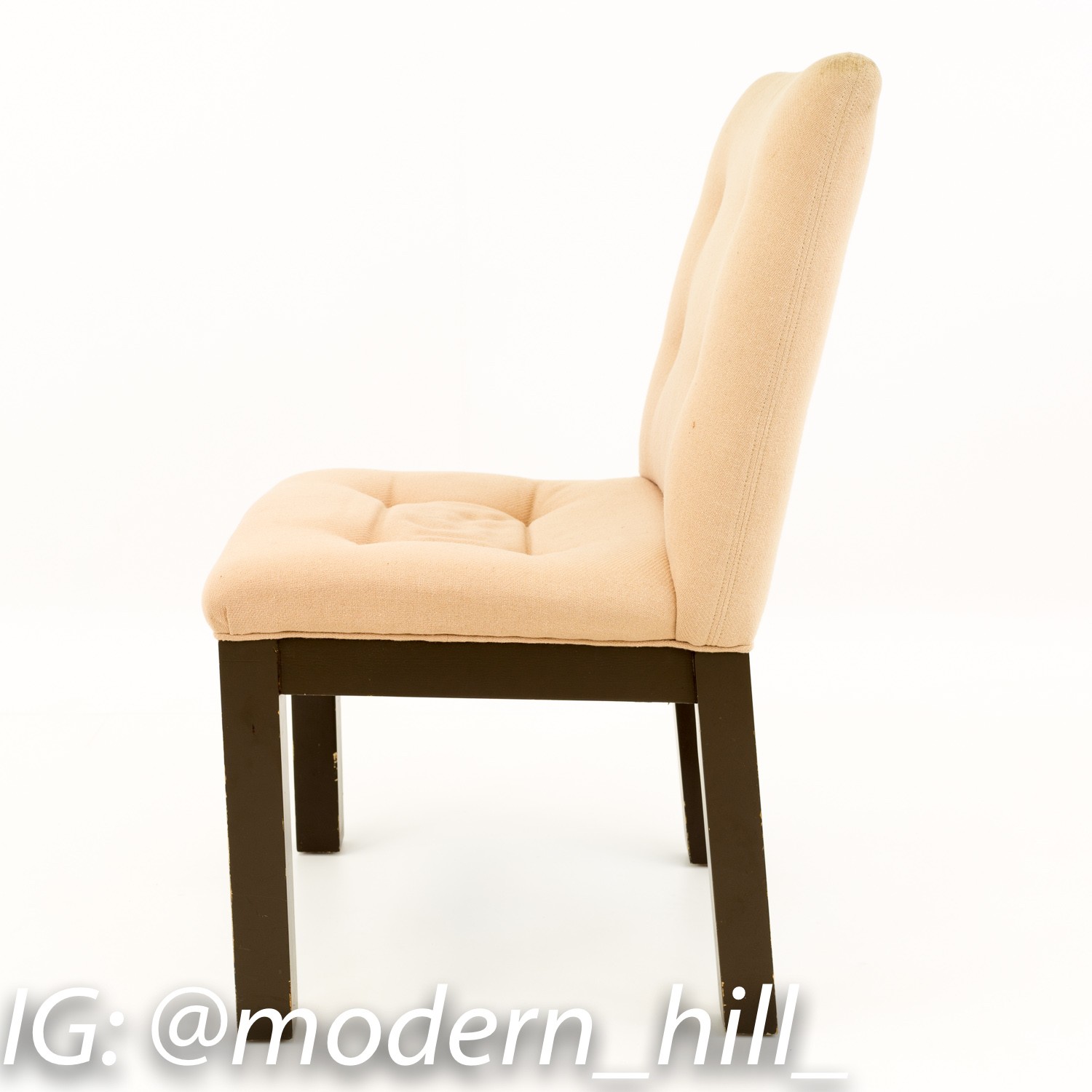 Mid Century 1970s Upholstered Dining Chairs Set of 8