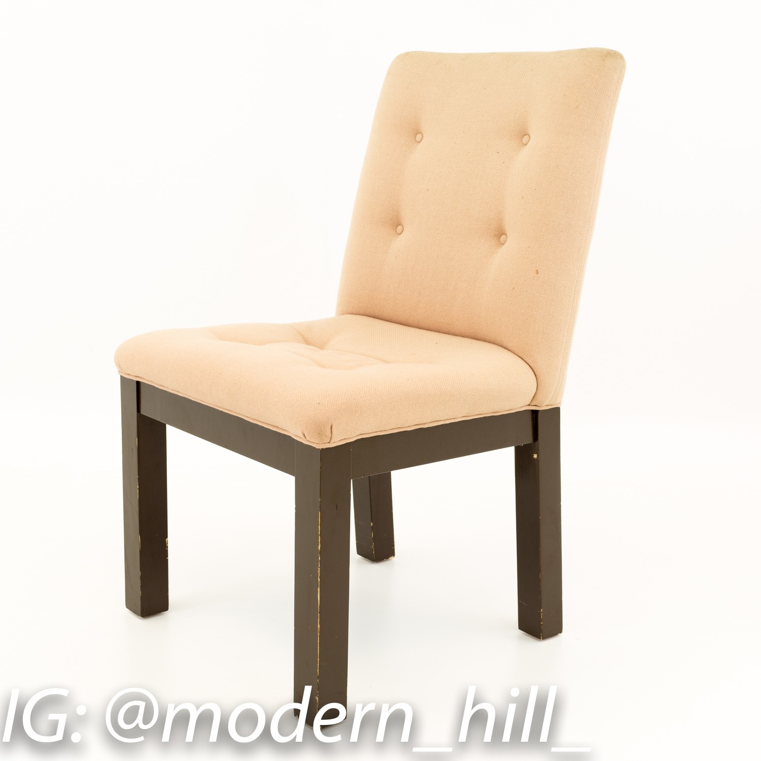 Mid Century 1970s Upholstered Dining Chairs Set of 8