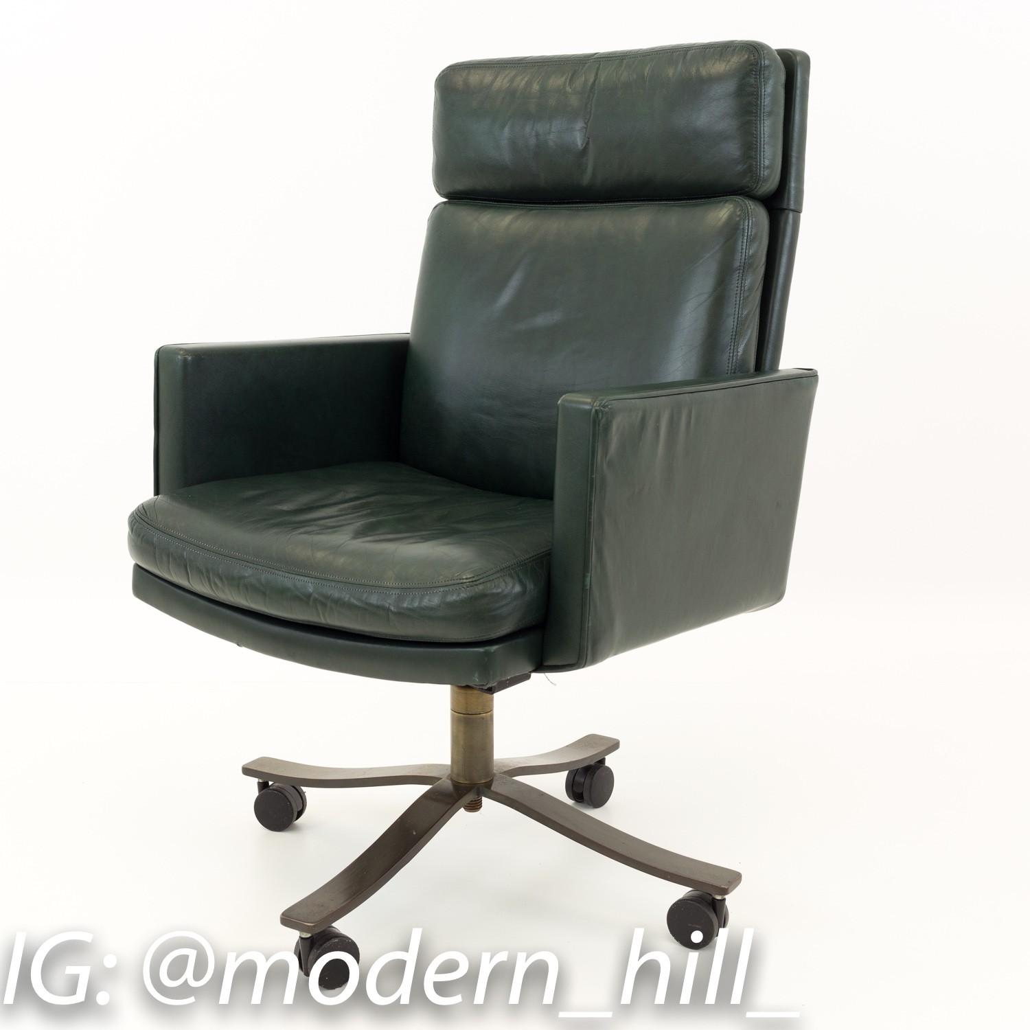 Stow and Davis Mid Century Green Office Desk Chair
