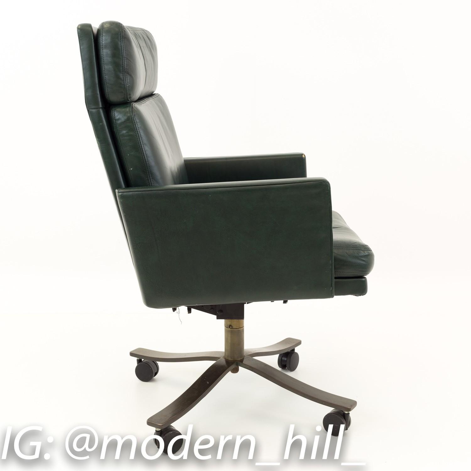 Stow and Davis Mid Century Green Office Desk Chair