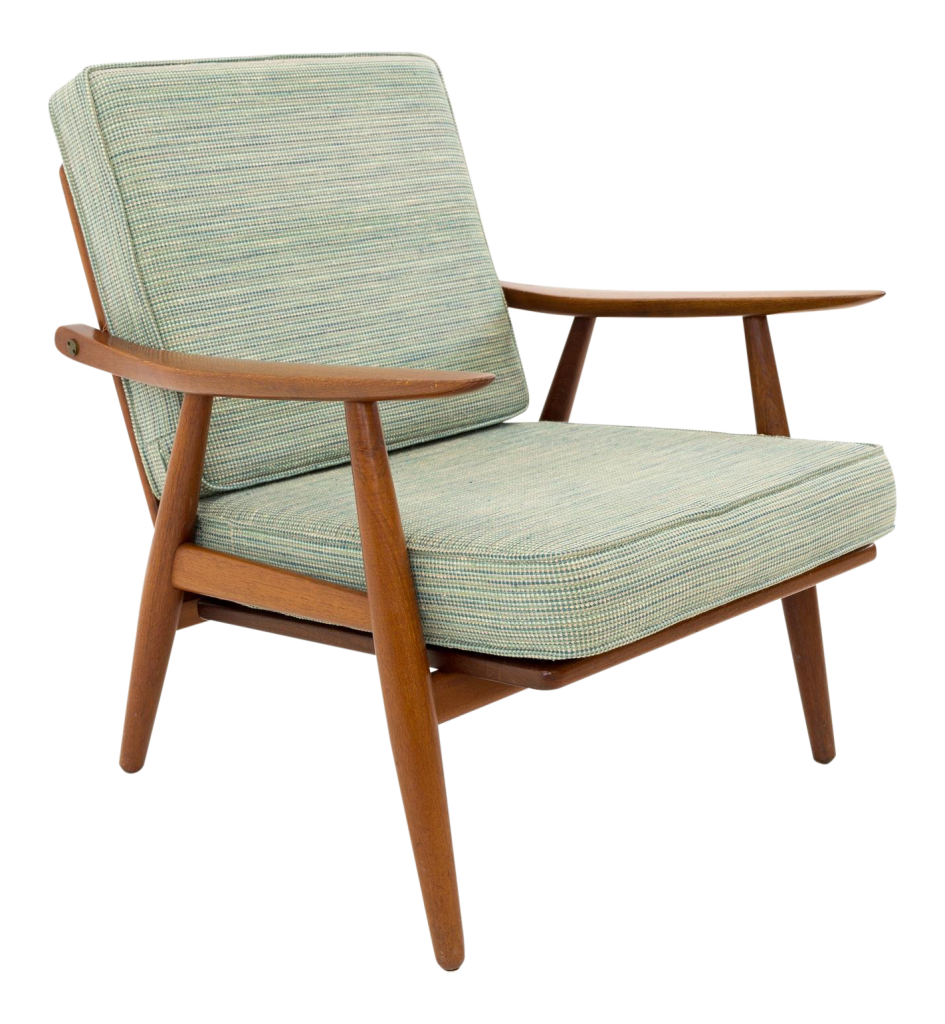 Hans Wegner for Getama GE270 Danish Teak Lounge Chair Mid Century