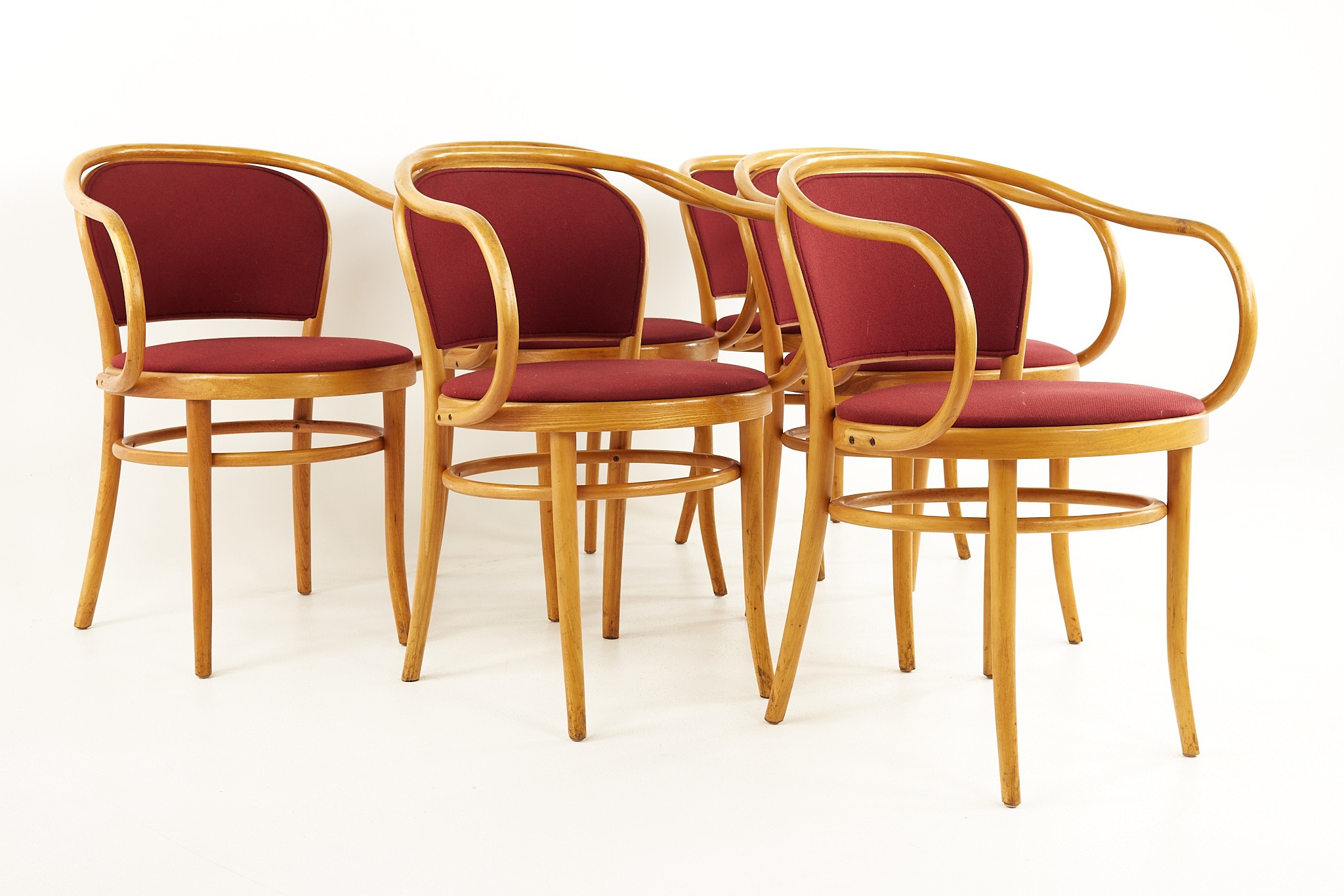 Le Corbusier for Thonet Mid Century Bentwood Dining Chairs - Set of 6