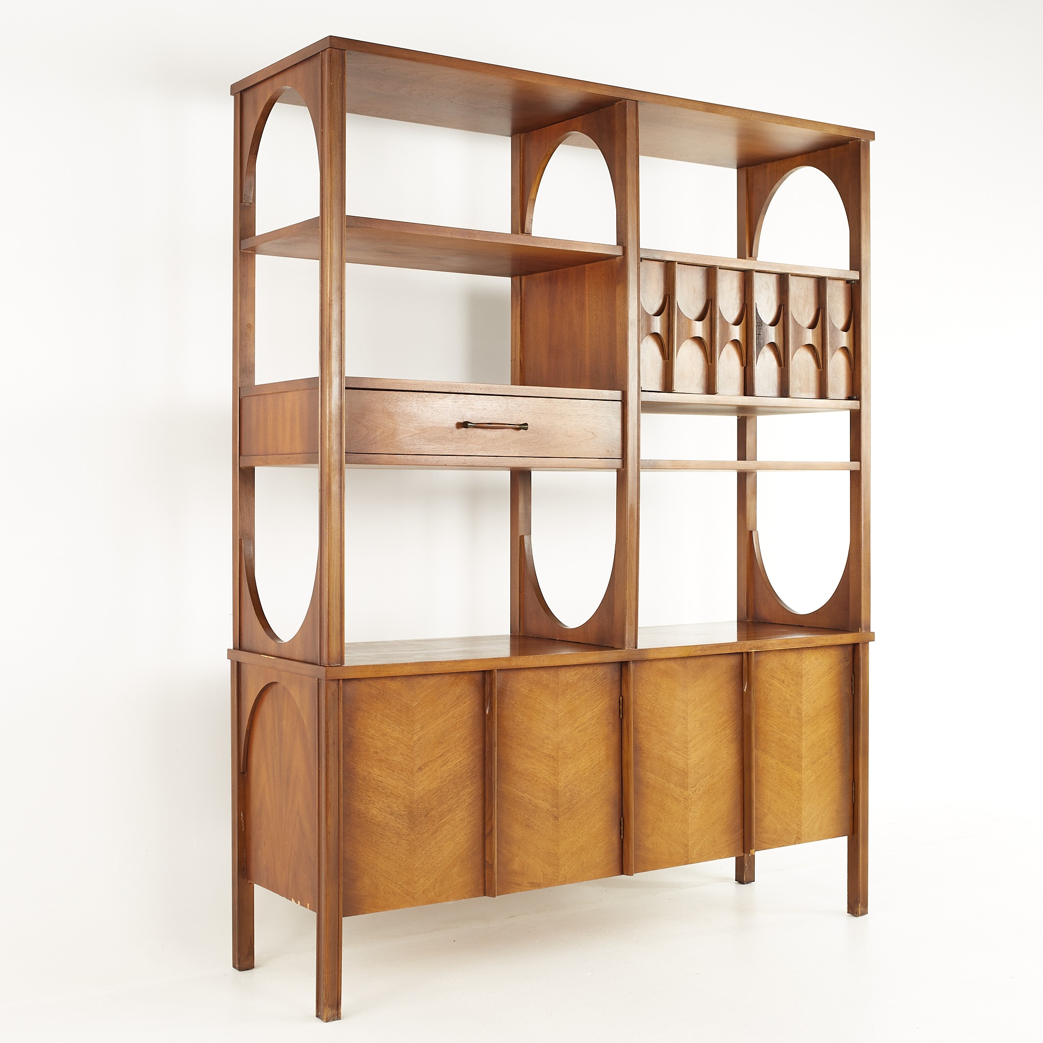 Images | Mid Century Modern Furniture - Mid Century Furniture Chicago Kent Coffey Perspecta Mid Century Walnut and Rosewood Room Divider
