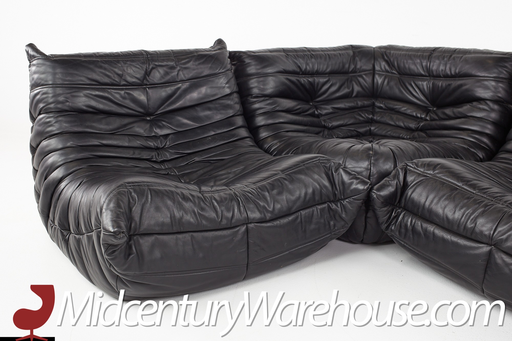 Ligne Roset Co. - Original Leather Togo sectionral Sofa by Michel