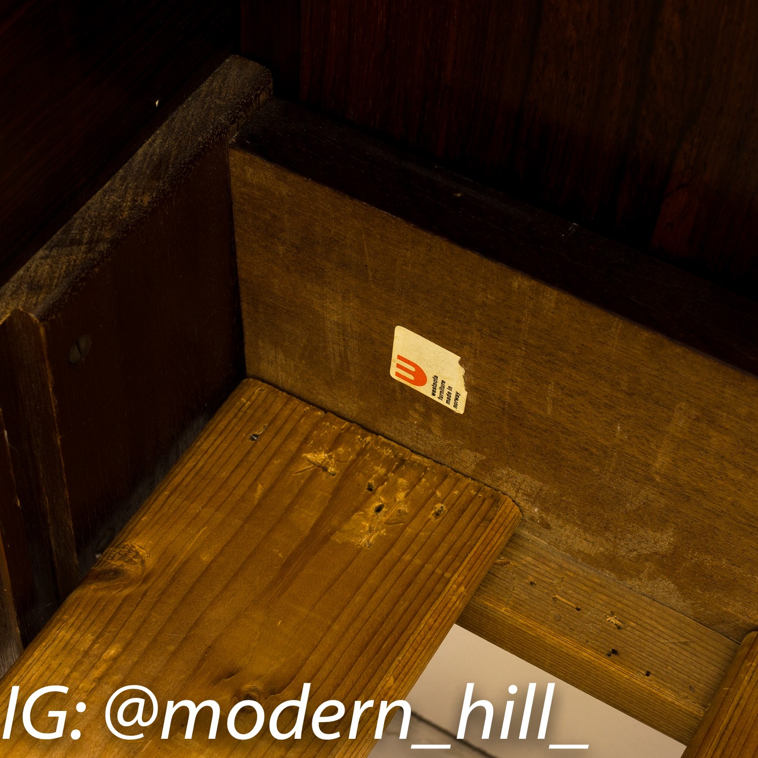 Images | Mid Century Modern Furniture - Mid Century Furniture Chicago Westnofa Danish Rosewood Floating Queen Headboard and Nightstands with Queen Platform Bed