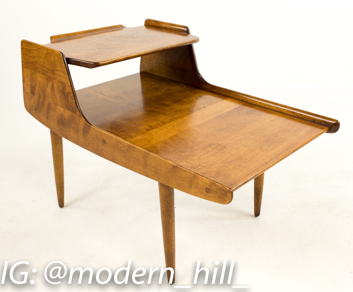 Russel Wright for Conant Ball Mid Century Modern Side End Tables