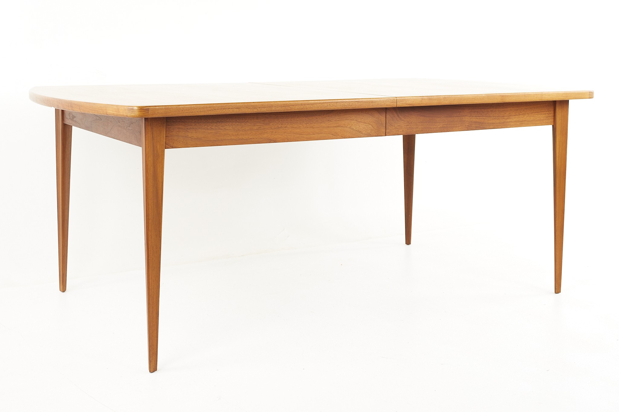 Bertha Schaefer for Singer and Sons Mid Century Walnut Expanding Dining Table
