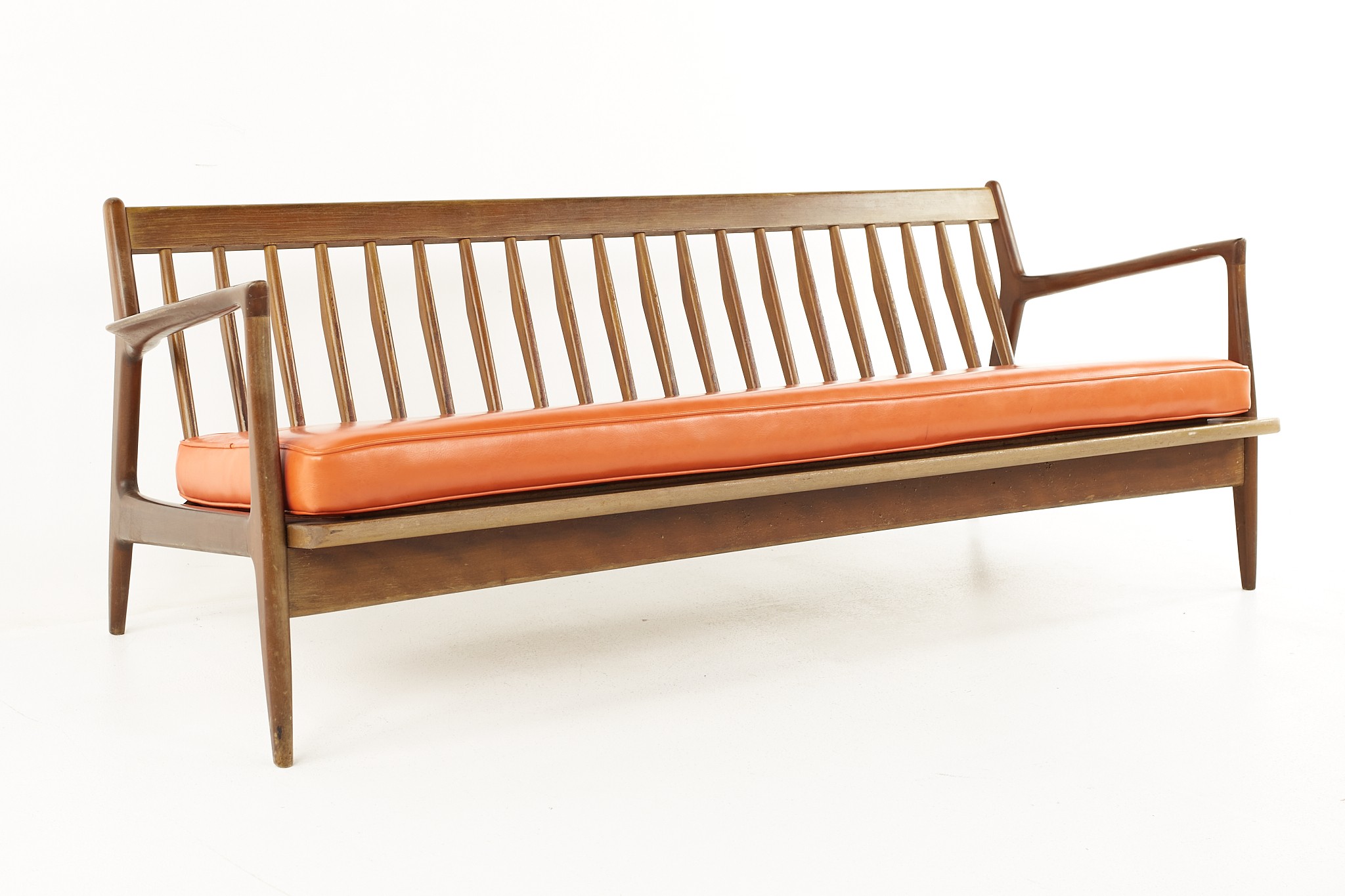 Kofod Larsen for Selig Mid Century Danish Walnut 3 Seater Sofa