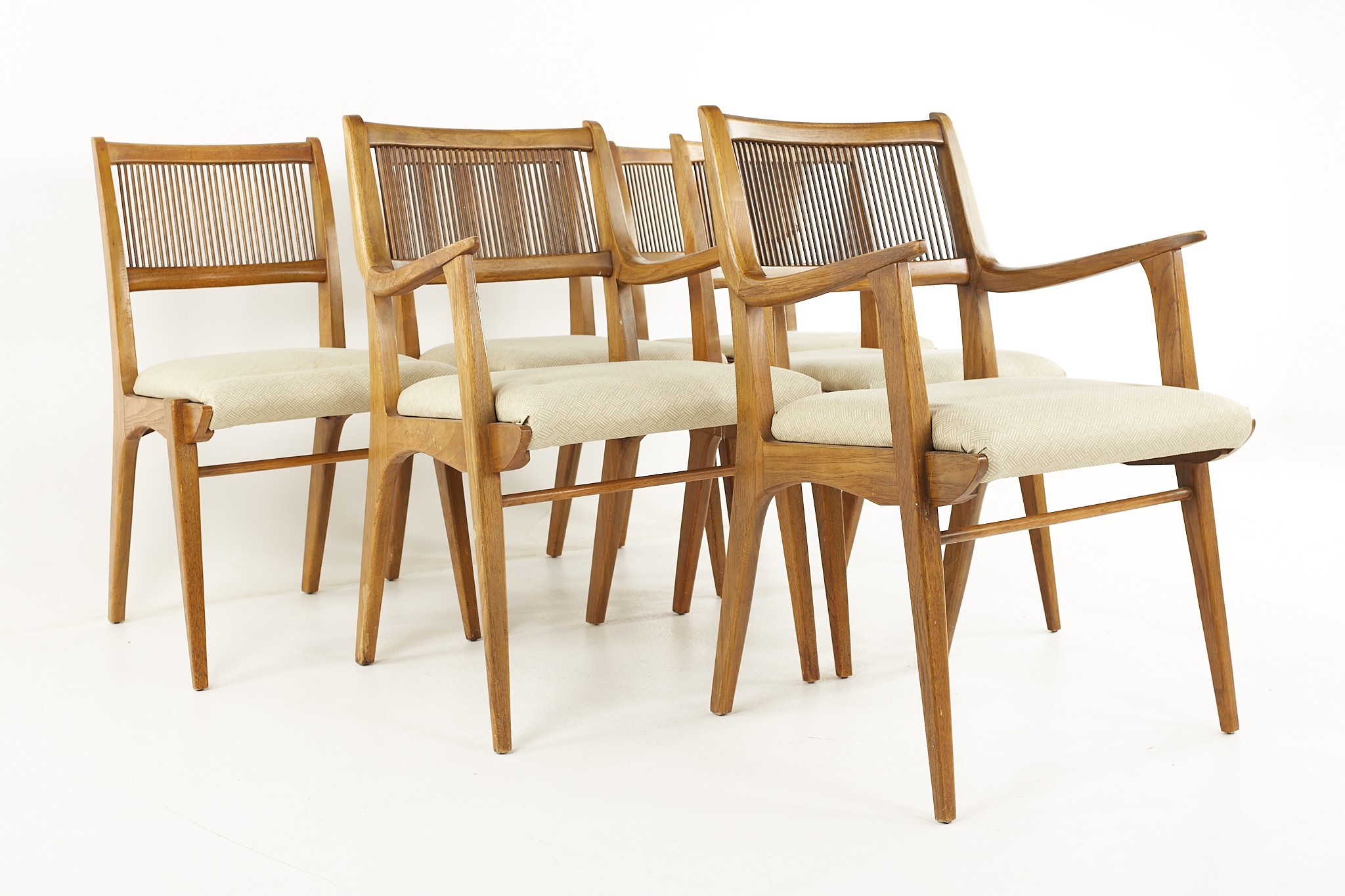 John Van Koert for Drexel Profile Mid Century Dining Chairs - Set of 6