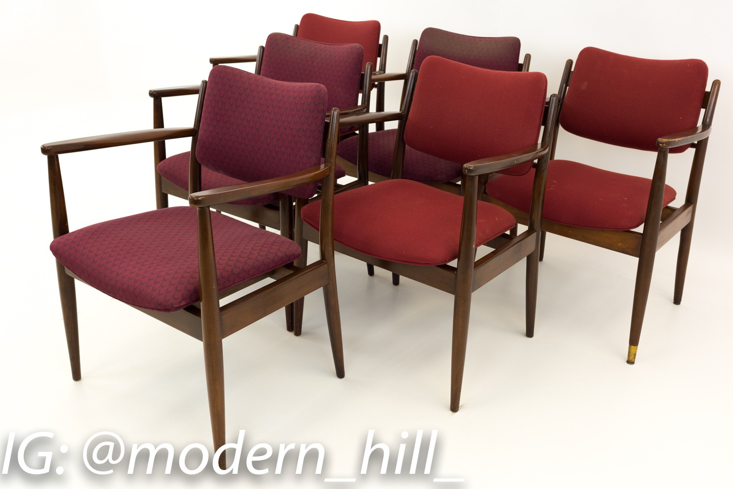 Lawrence Peabody for Nemschoff Captains Dining Occasional Chairs