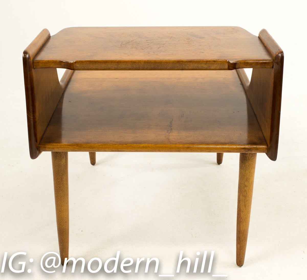 Russel Wright for Conant Ball Mid Century Modern Side End Tables