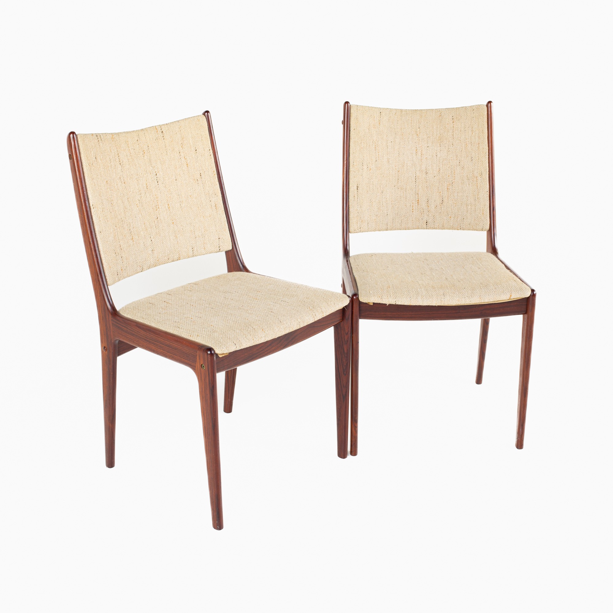 D Scan Mid Century Danish Rosewood Dining Chairs- Set of 2