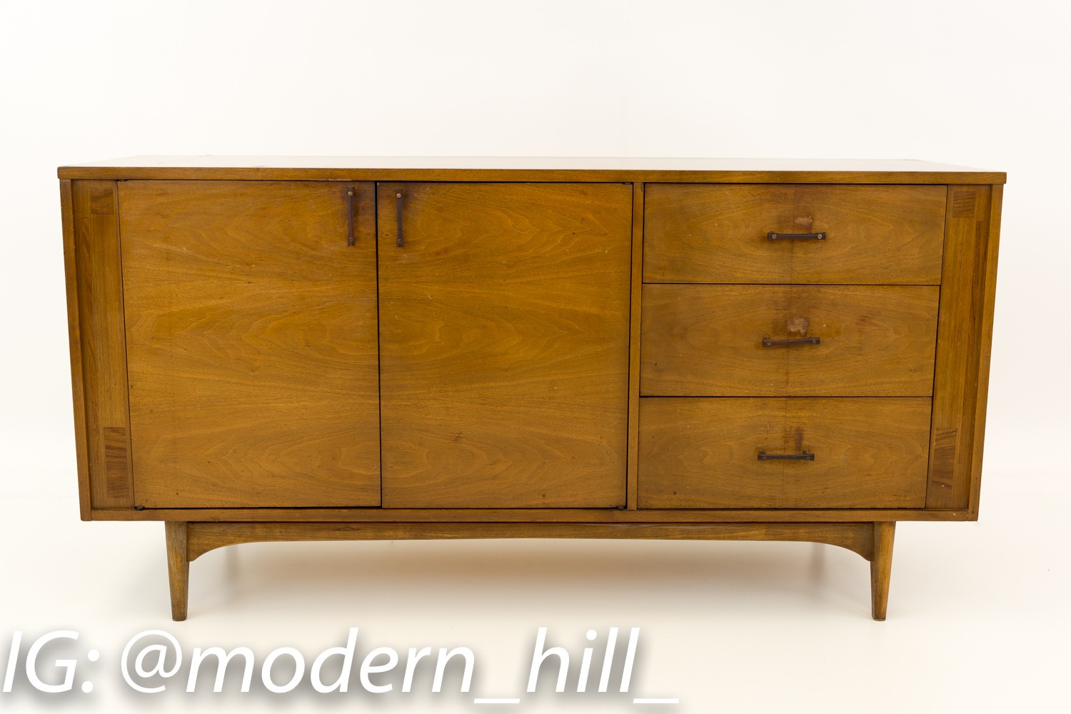 Kroehler Paul Mccobb Style Mid Century Sideboard Credenza Buffet and Hutch