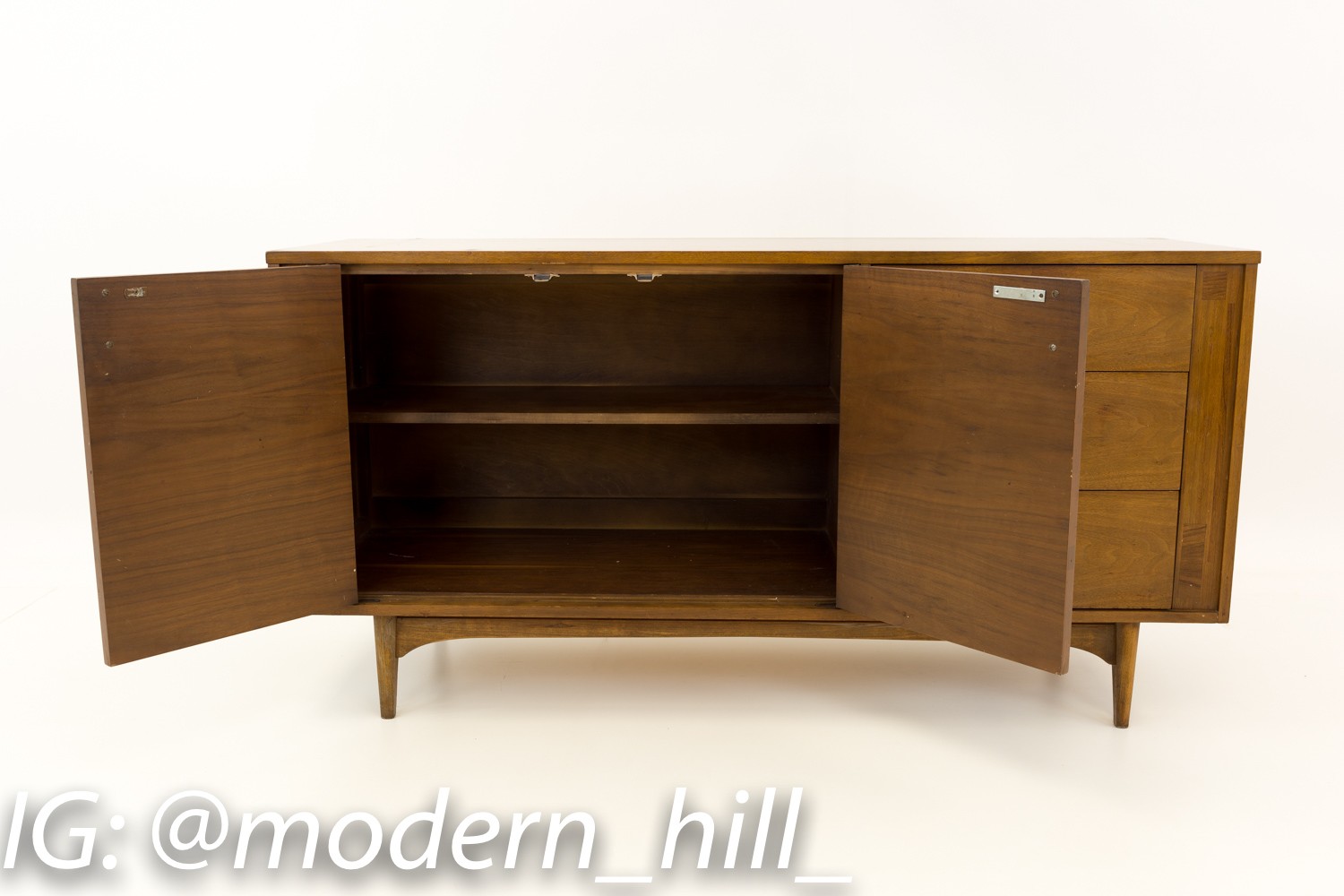 Kroehler Paul Mccobb Style Mid Century Sideboard Credenza Buffet and Hutch