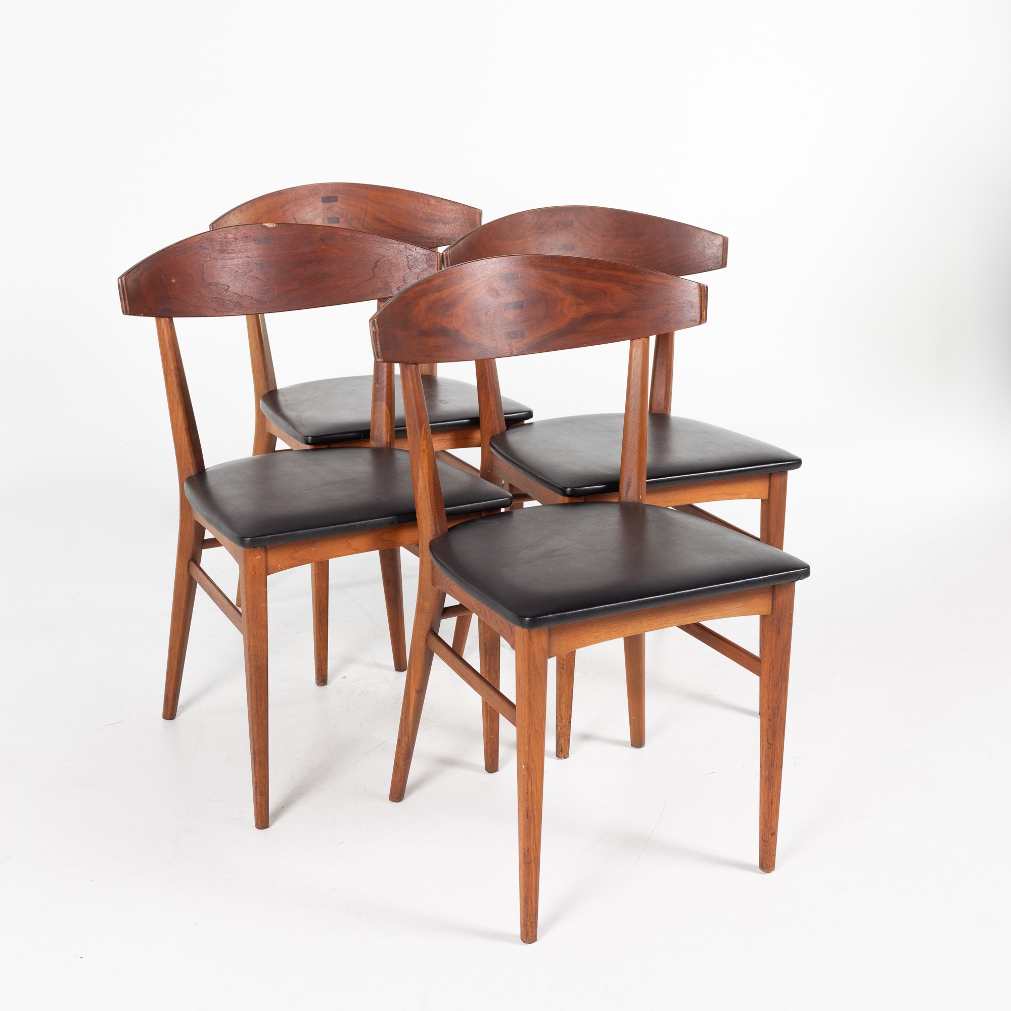 Paul Mccobb for Lane Components Mid Century Walnut Dining Chairs