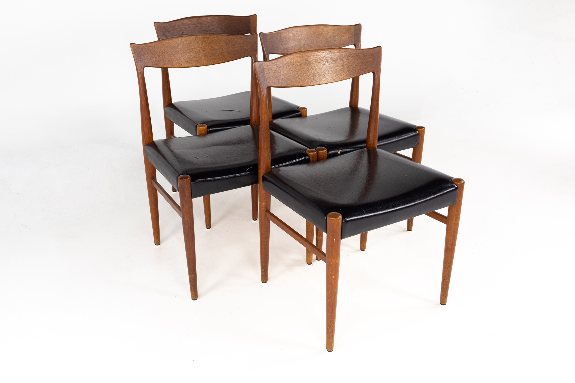 Arne Hovmand Olsen Mid Century Teak Dining Chairs - Set of 4