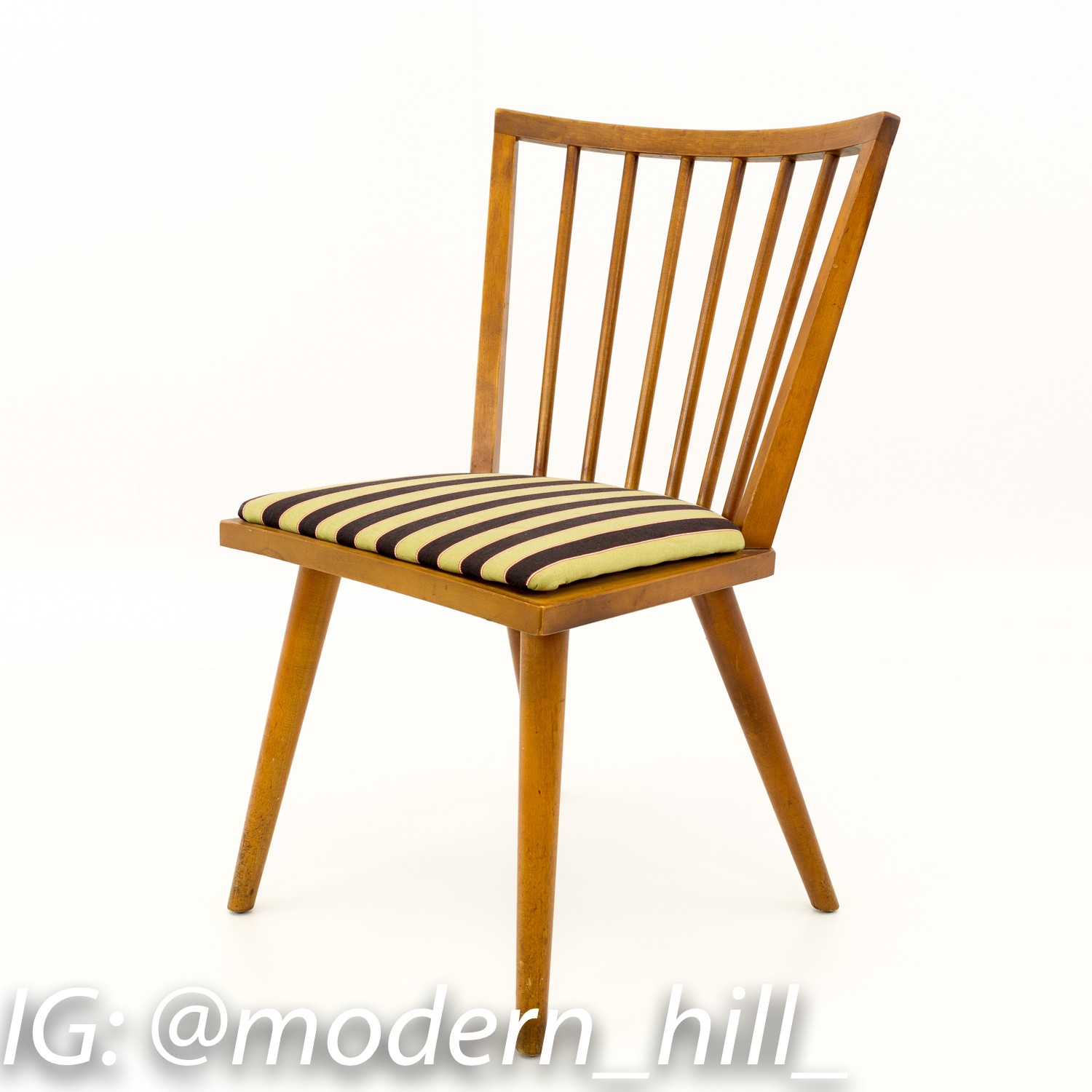 Leslie Diamond for Conant Ball Mid Century Modern Windsor Dining Chairs