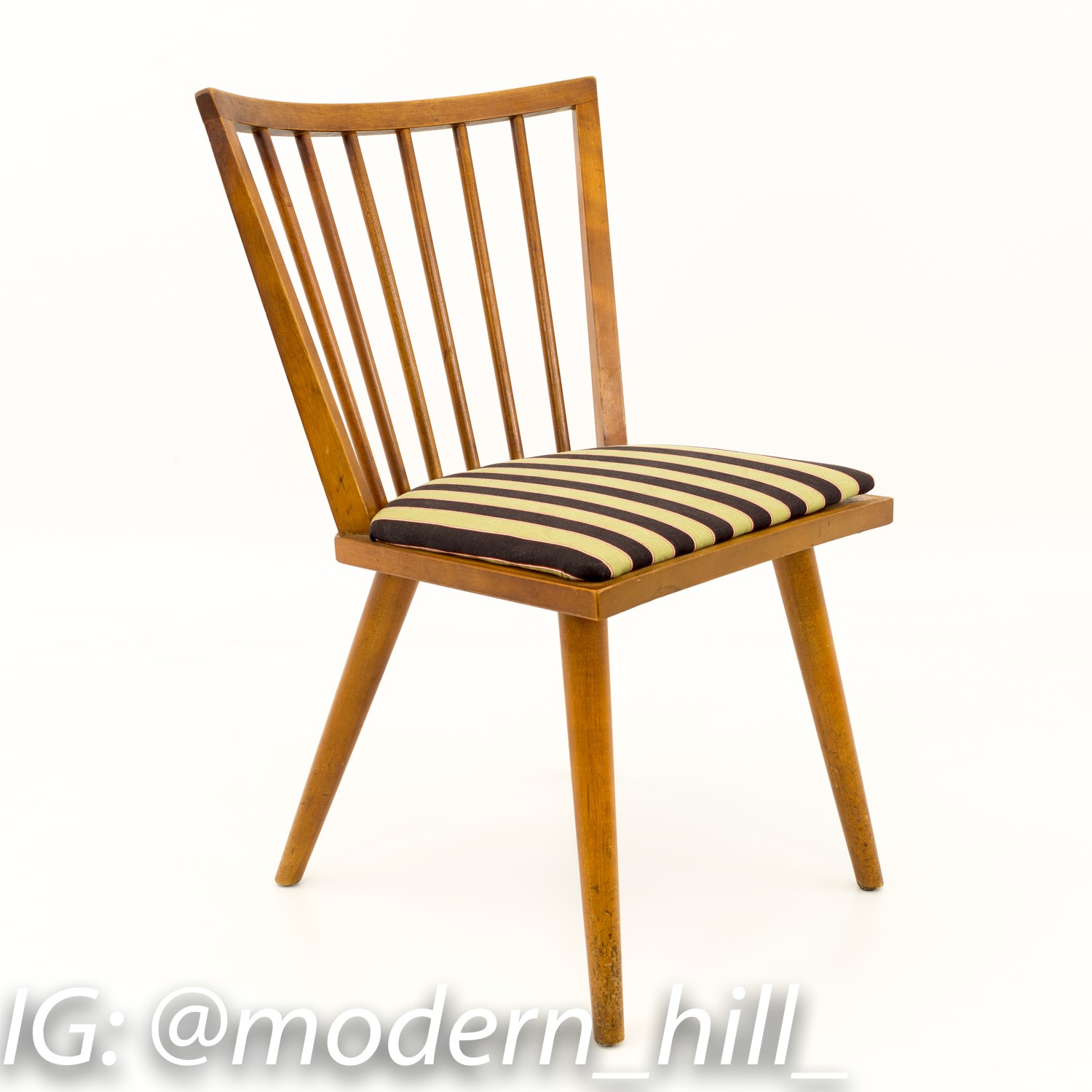 Leslie Diamond for Conant Ball Mid Century Modern Windsor Dining Chairs