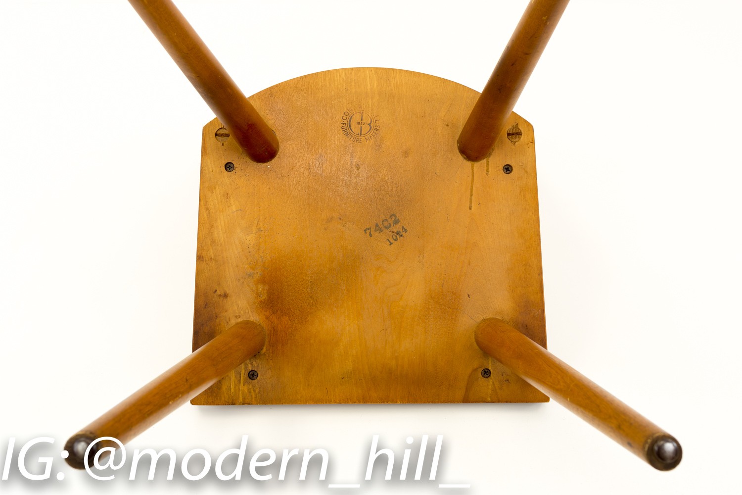 Leslie Diamond for Conant Ball Mid Century Modern Windsor Dining Chairs