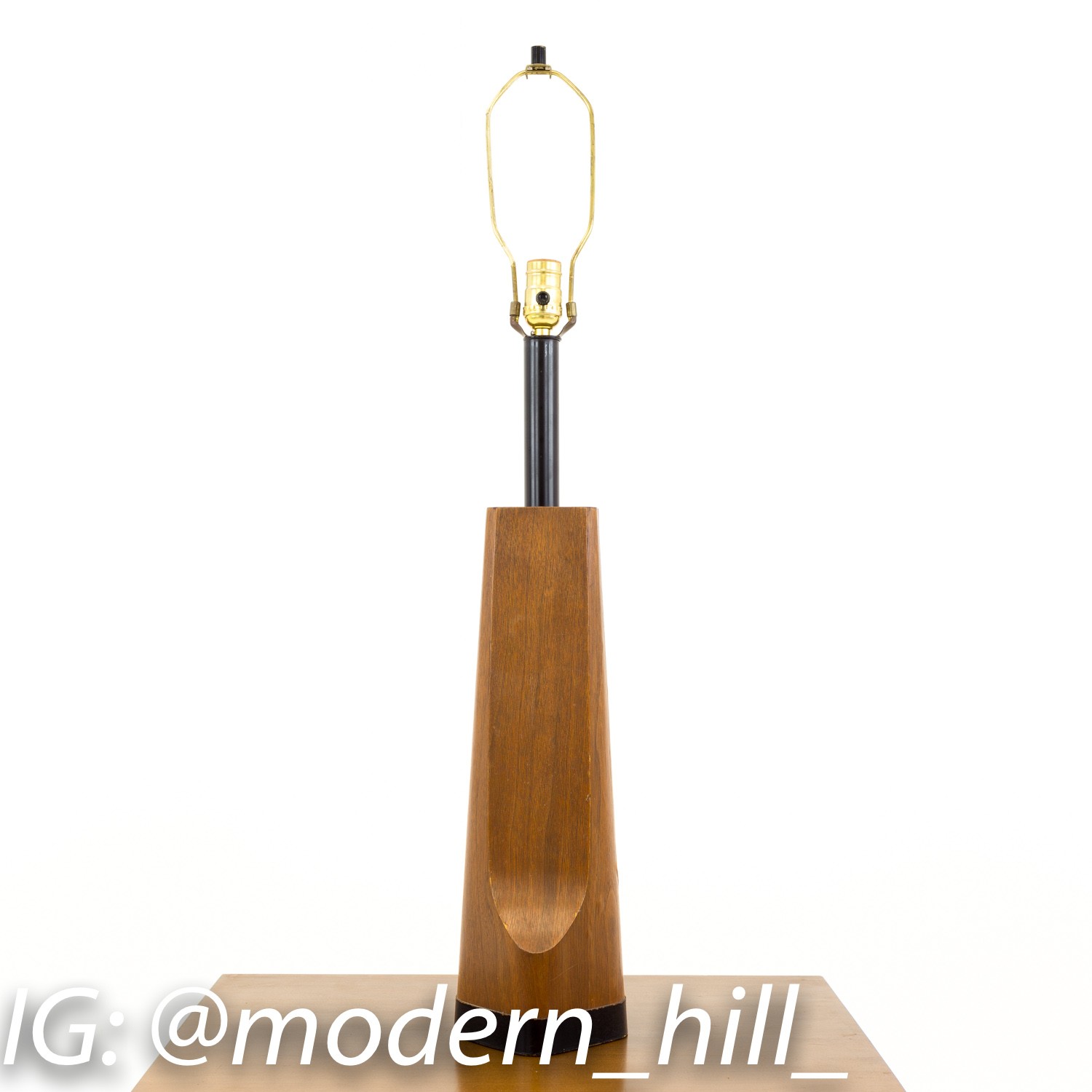 Harold Weiss and Richard Barr for Laurel Mid Century Modern Wood Table Lamps - Pair