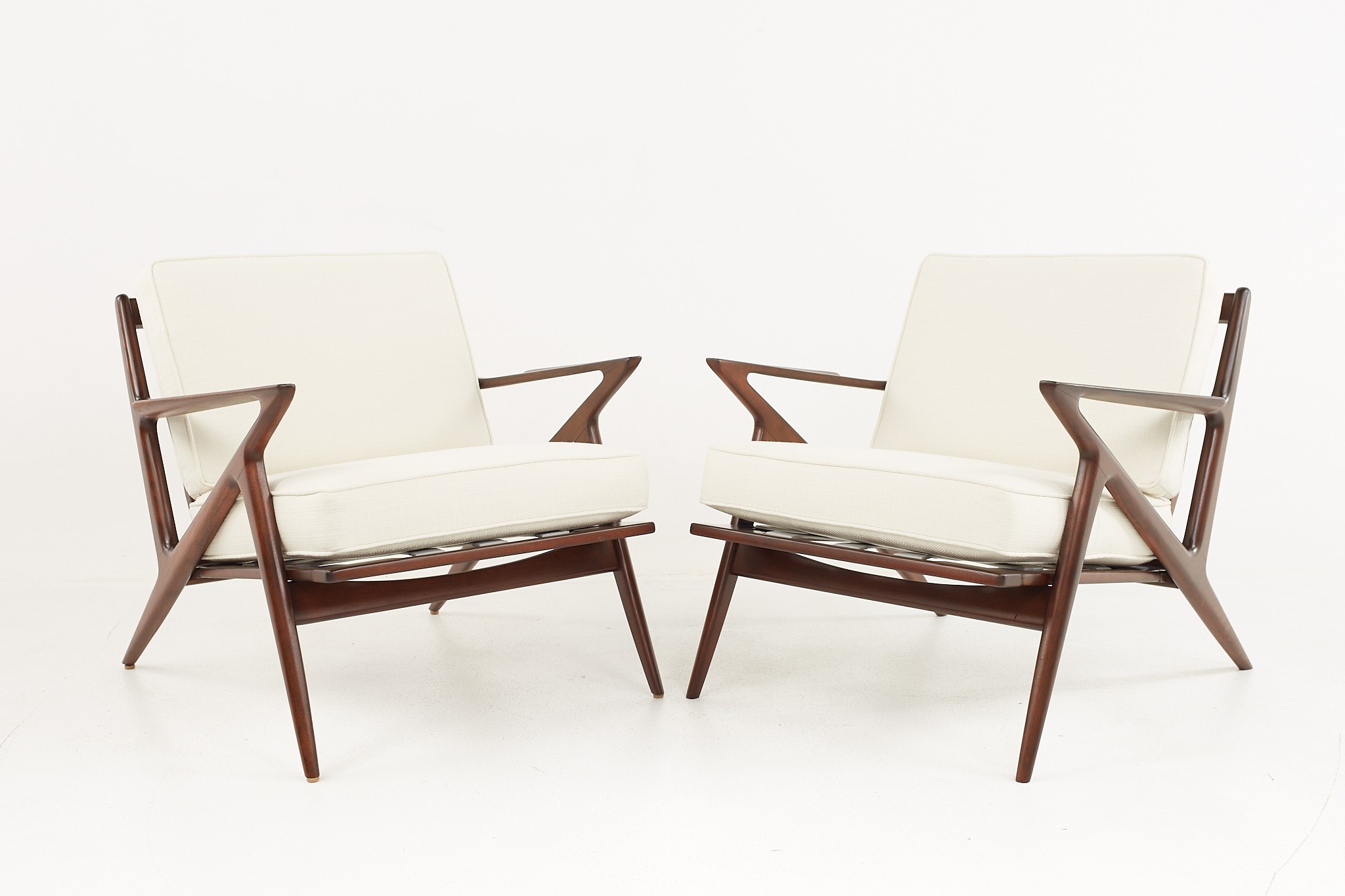 Poul Jensen for Selig Mid Century Z Lounge Chair - Pair