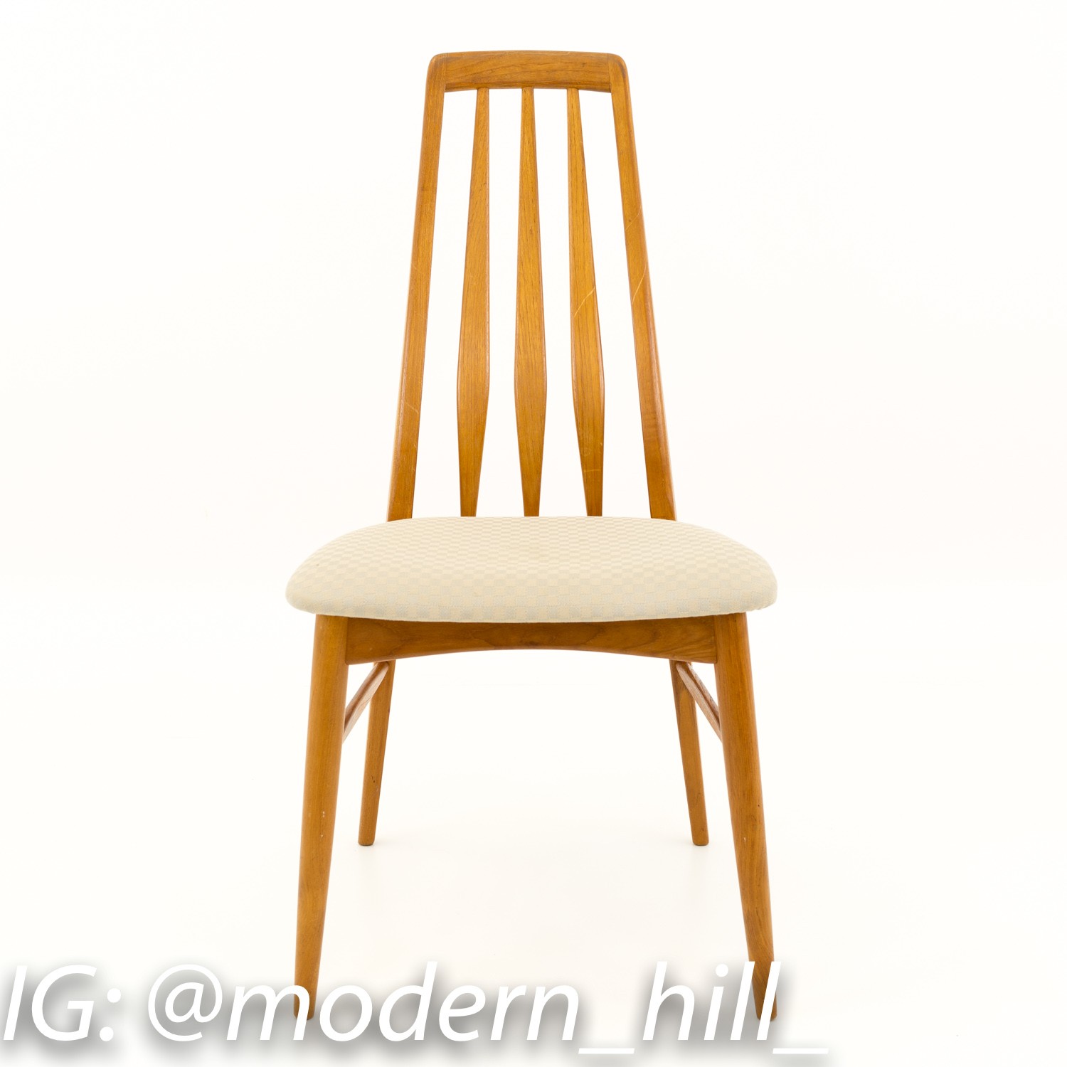 Niels Koefoed Hornslet Danish Teak Eva Mid Century Modern Dining Chairs - Set of 6