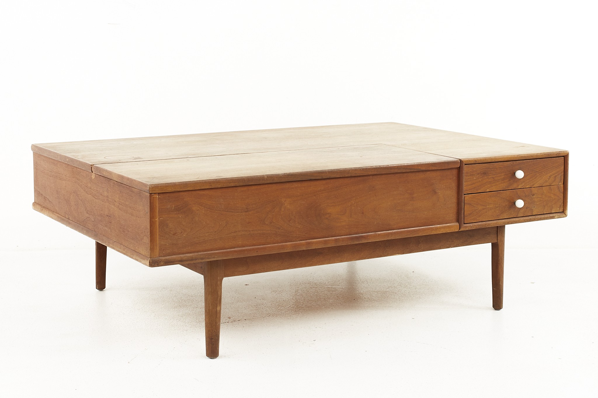 Kipp Stewart for Drexel Mid Century Storage Coffee Table